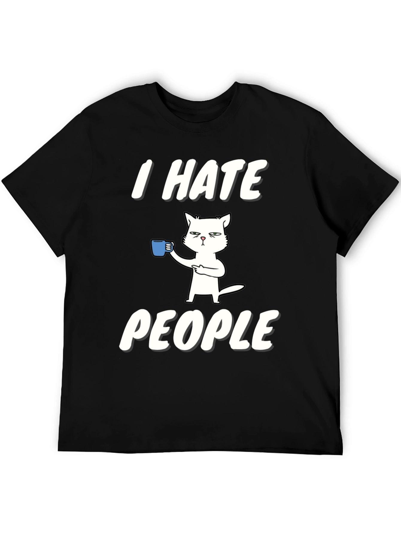 I Hate People Cat T-Shirt