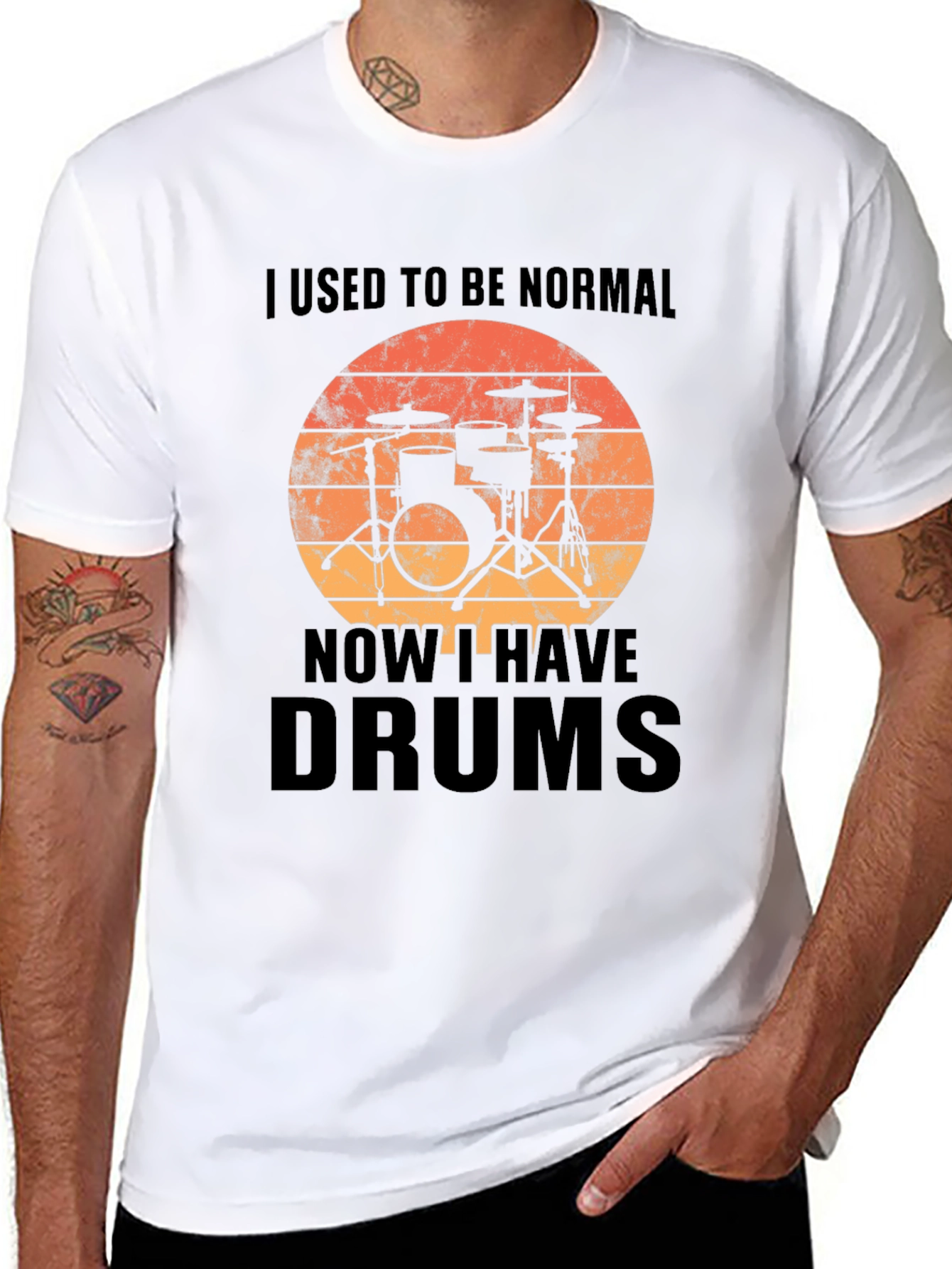 I Used To Be Normal - Drums T-Shirt