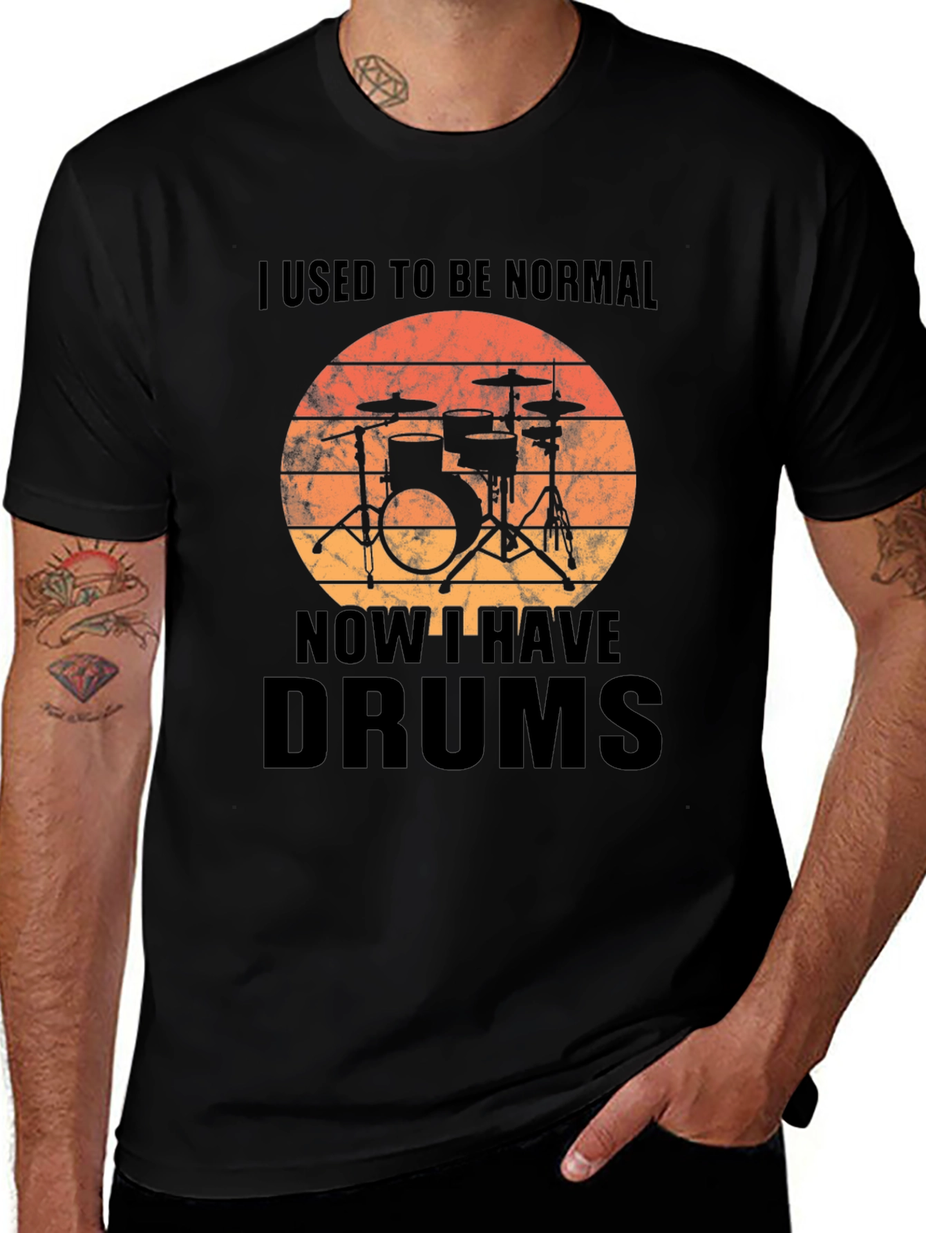I Used To Be Normal - Drums T-Shirt