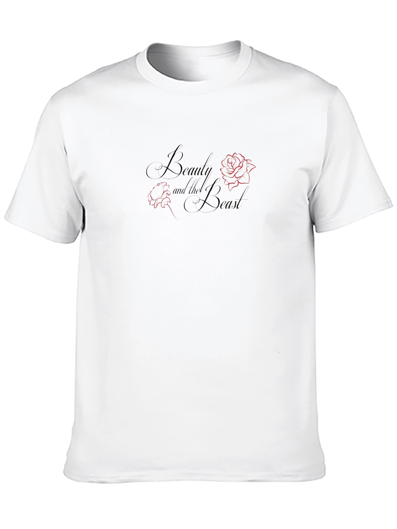 Beauty and the Beast Graphic T-Shirt - Black