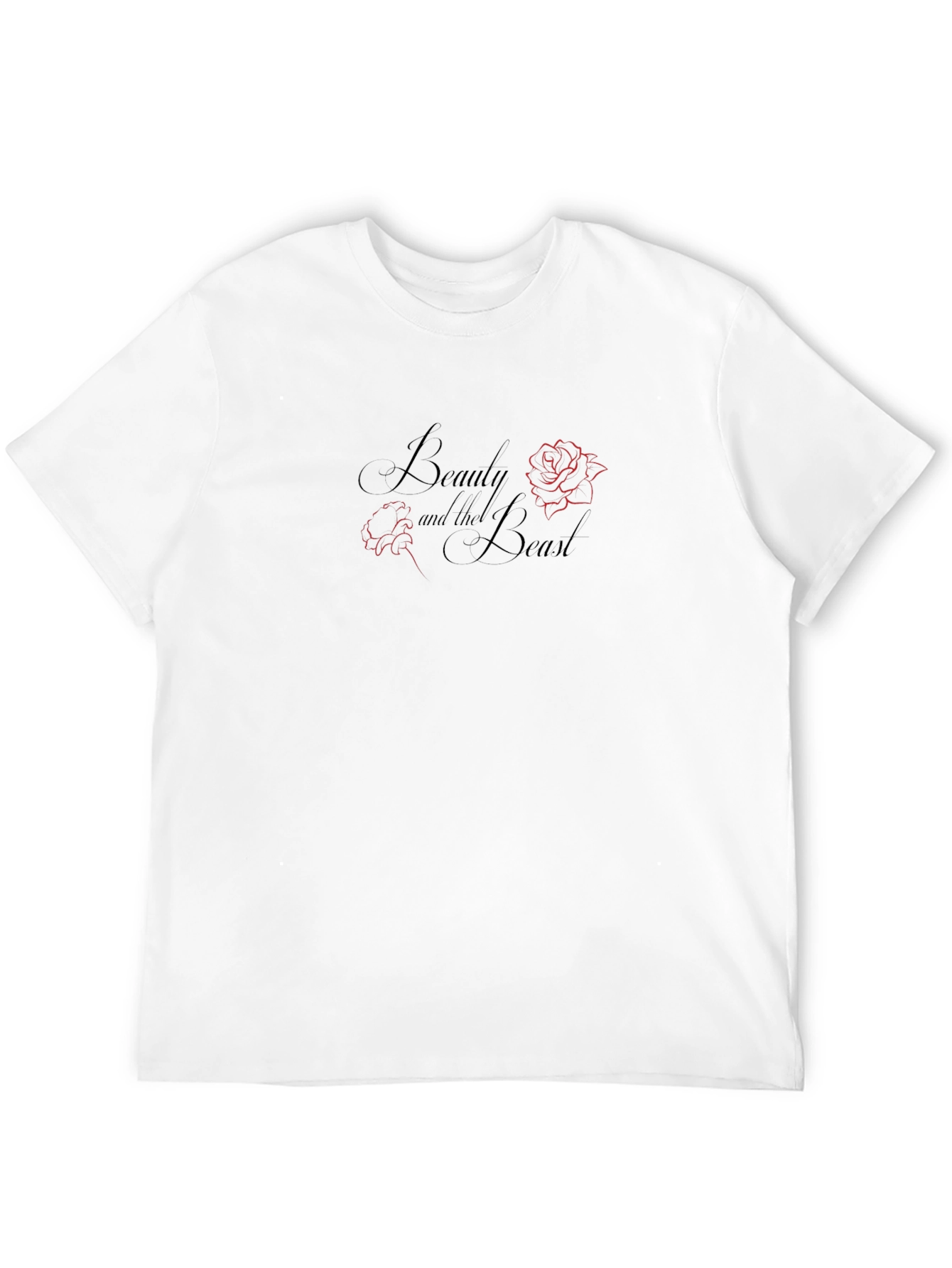 Beauty and the Beast Graphic T-Shirt - Black