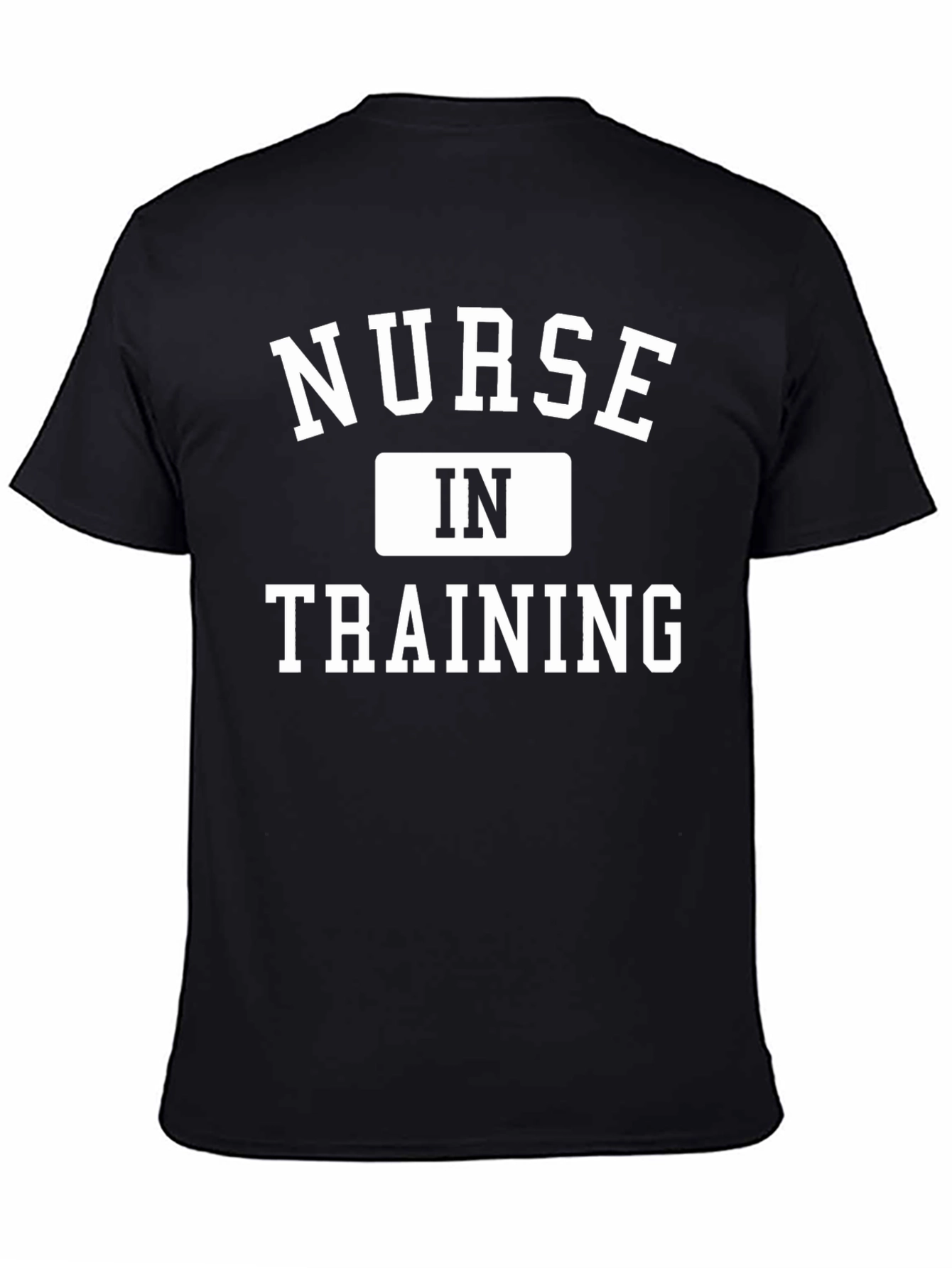 Nurse In Training Graphic Tee - Black