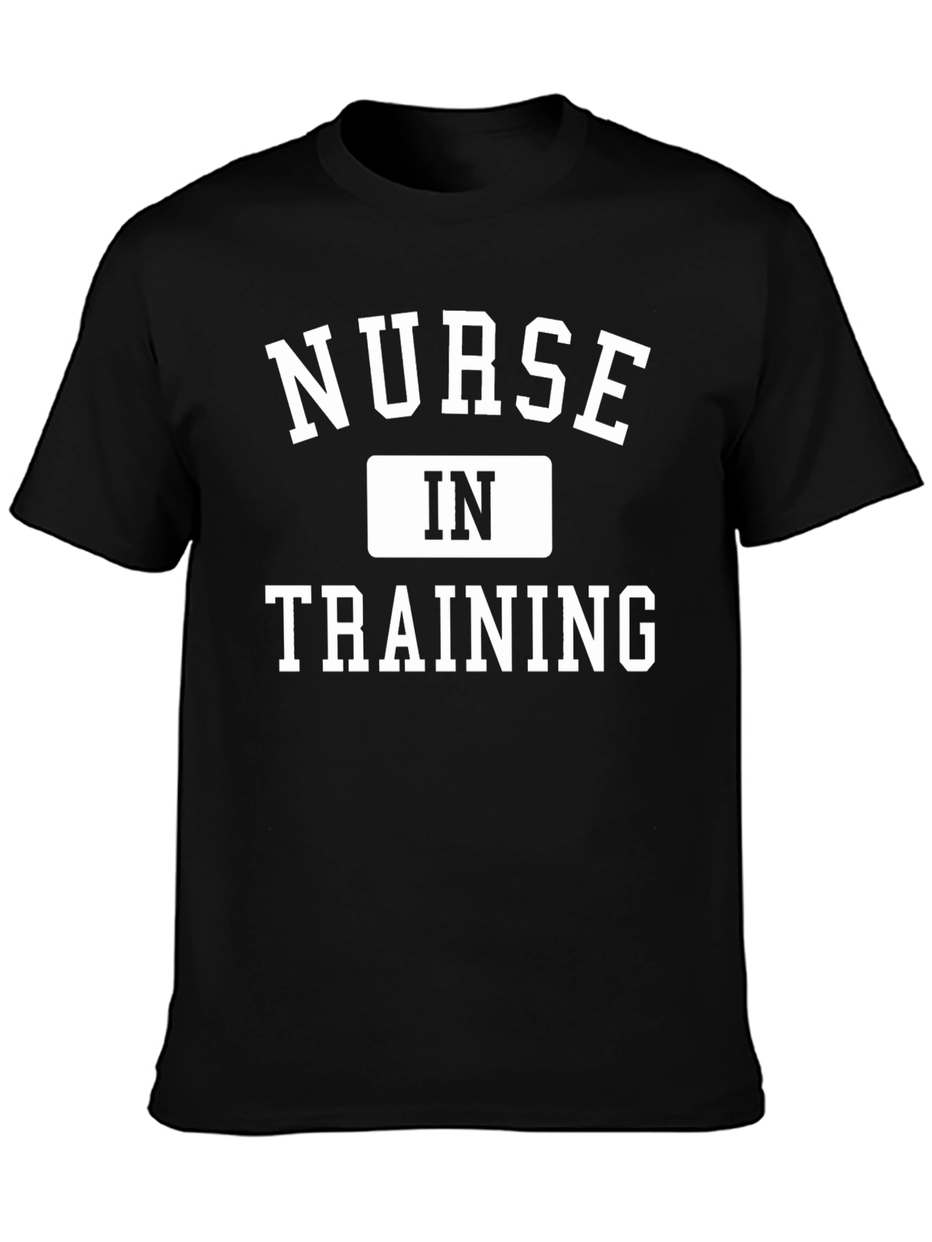 Nurse In Training Graphic Tee - Black