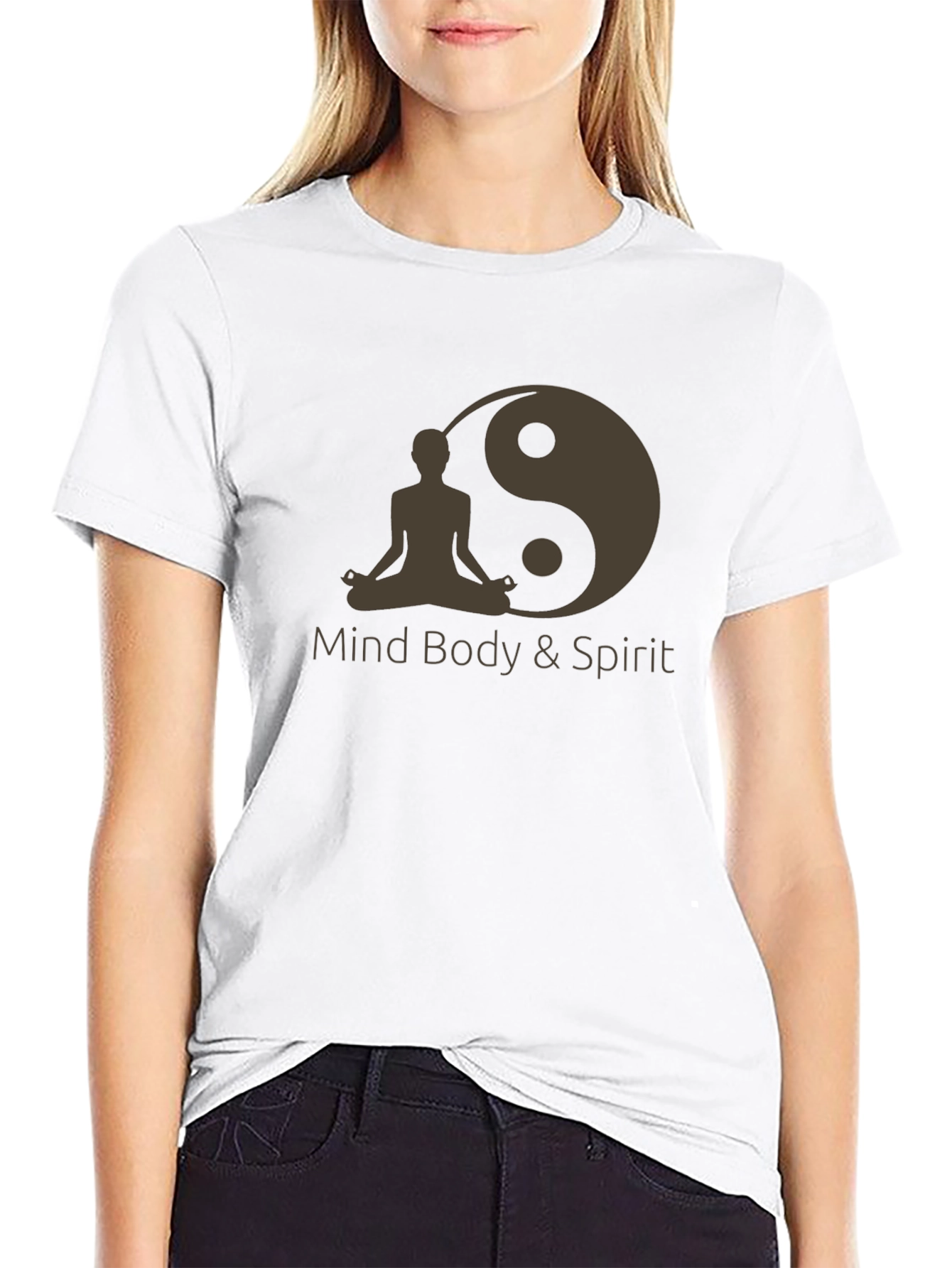 Mind Body Spirit Yin Yang Graphic Tee