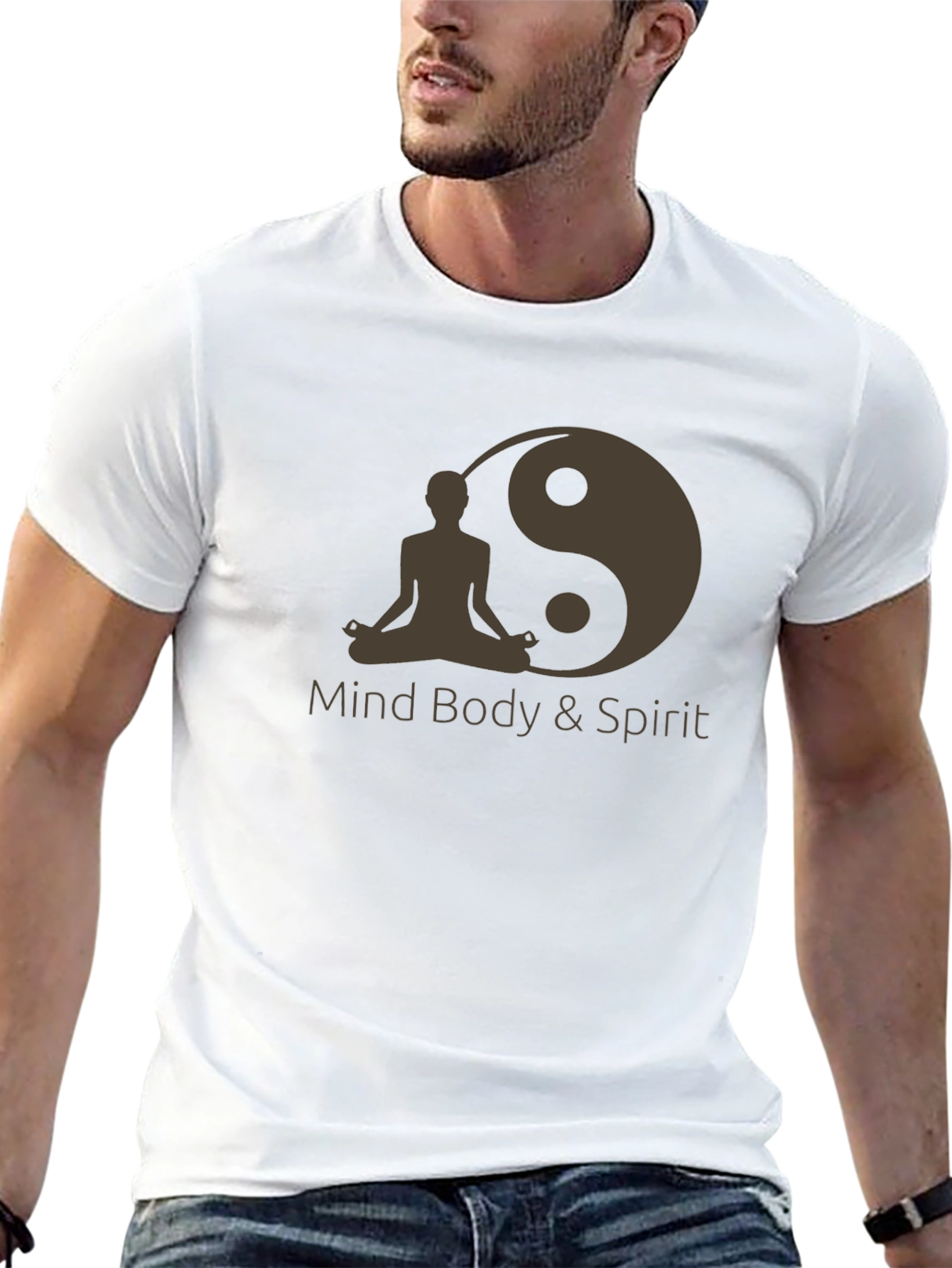 Mind Body Spirit Yin Yang Graphic Tee