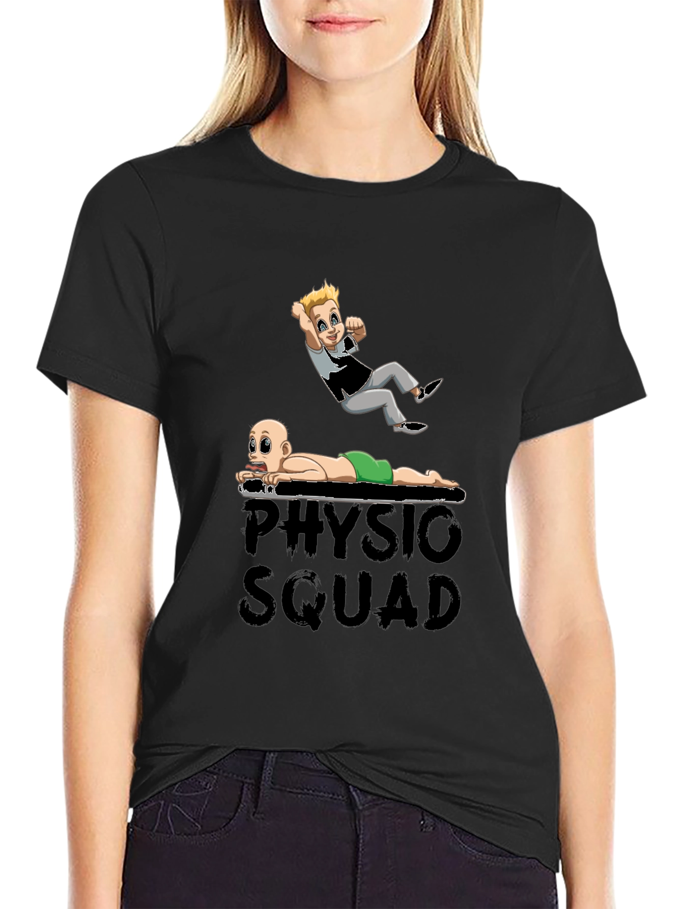 Physio Squad Cartoon Graphic T-Shirt