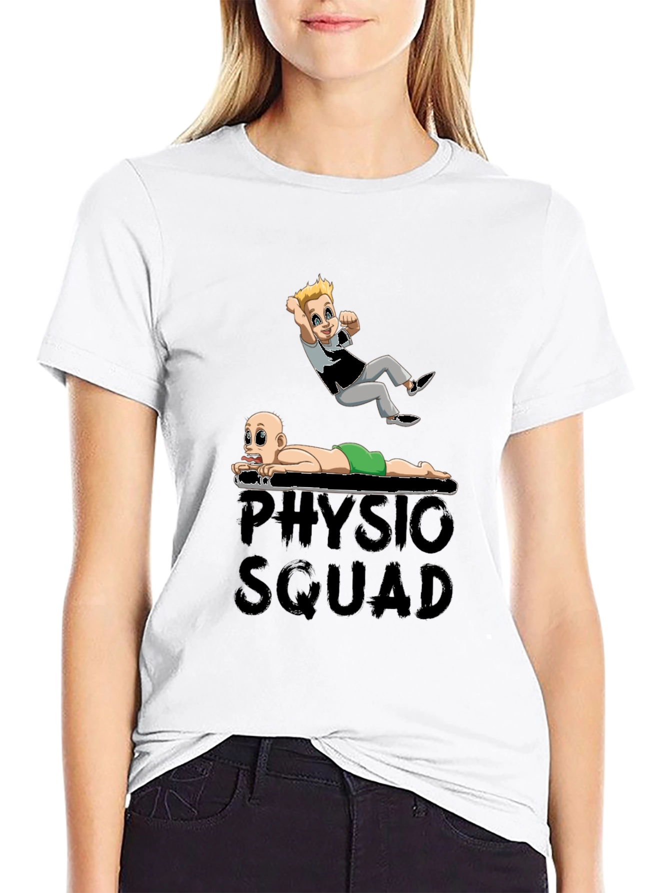 Physio Squad Cartoon Graphic T-Shirt