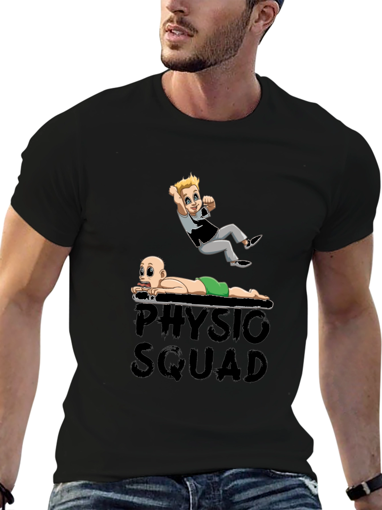 Physio Squad Cartoon Graphic T-Shirt