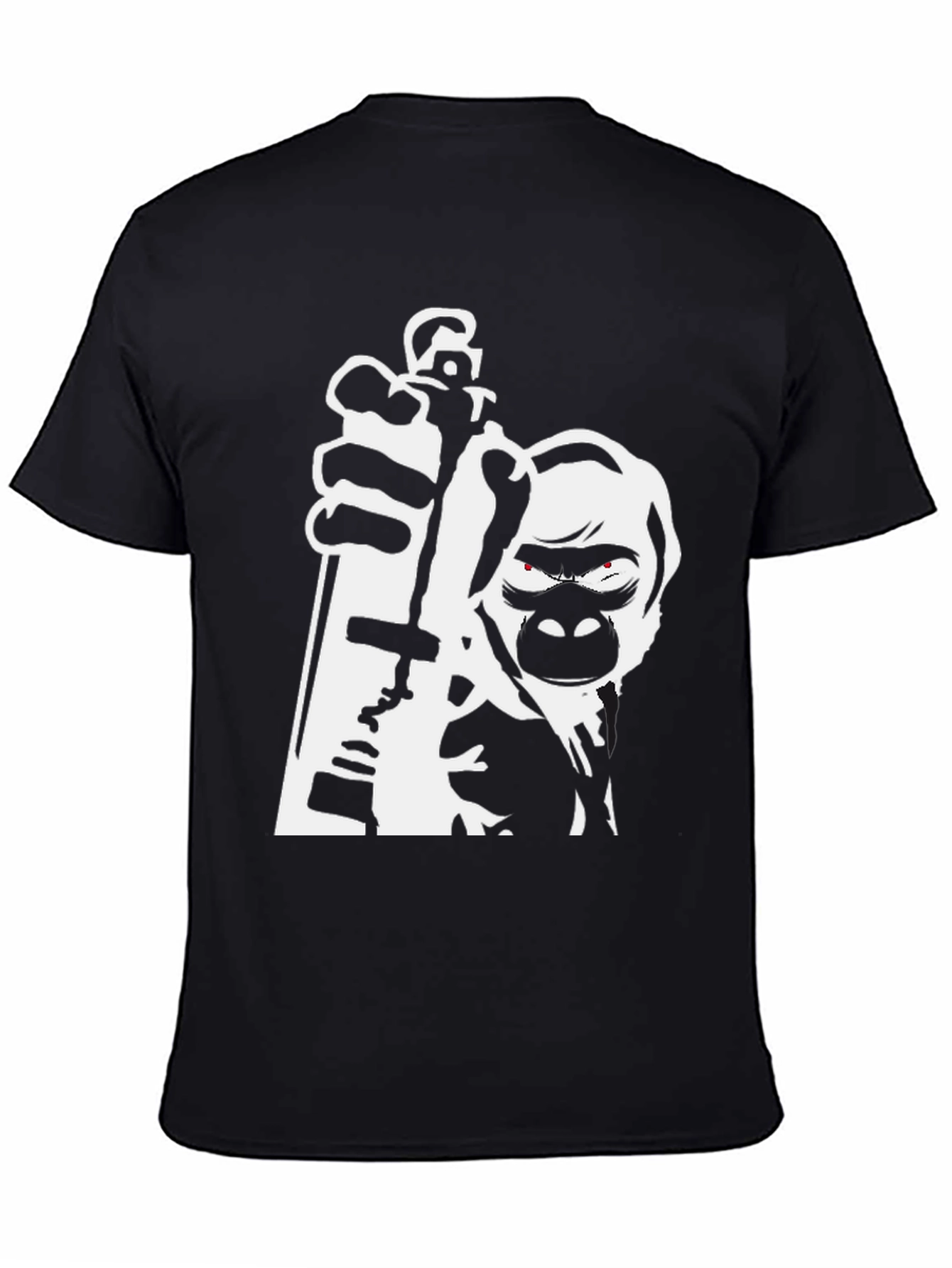 Gorilla Graffiti Artist Black T-Shirt