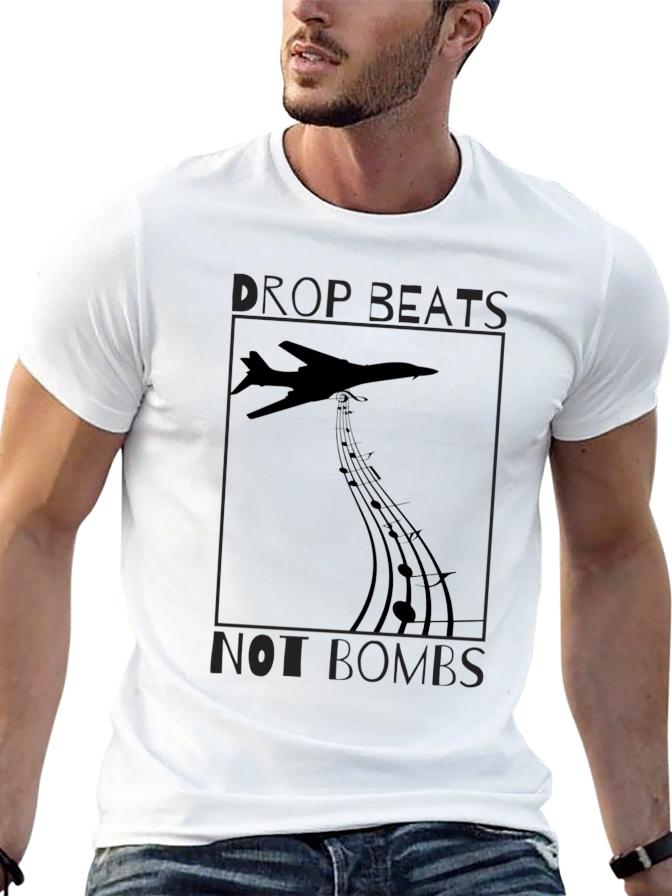 Drop Beats Not Bombs Graphic Tee