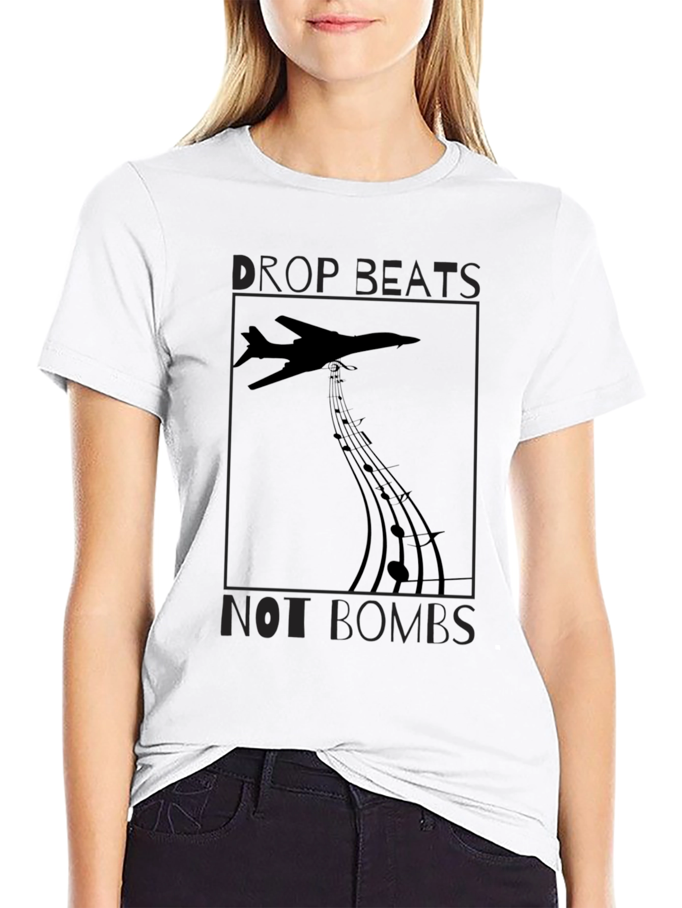 Drop Beats Not Bombs Graphic Tee