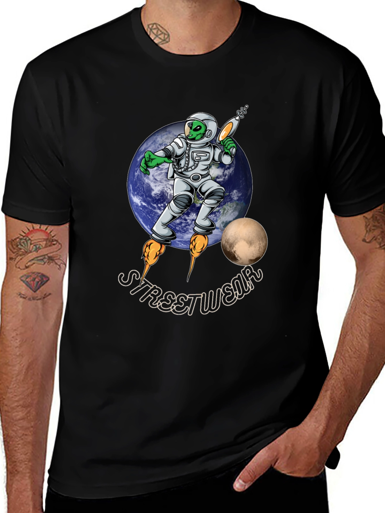 Alien Astronaut Streetwear T-Shirt