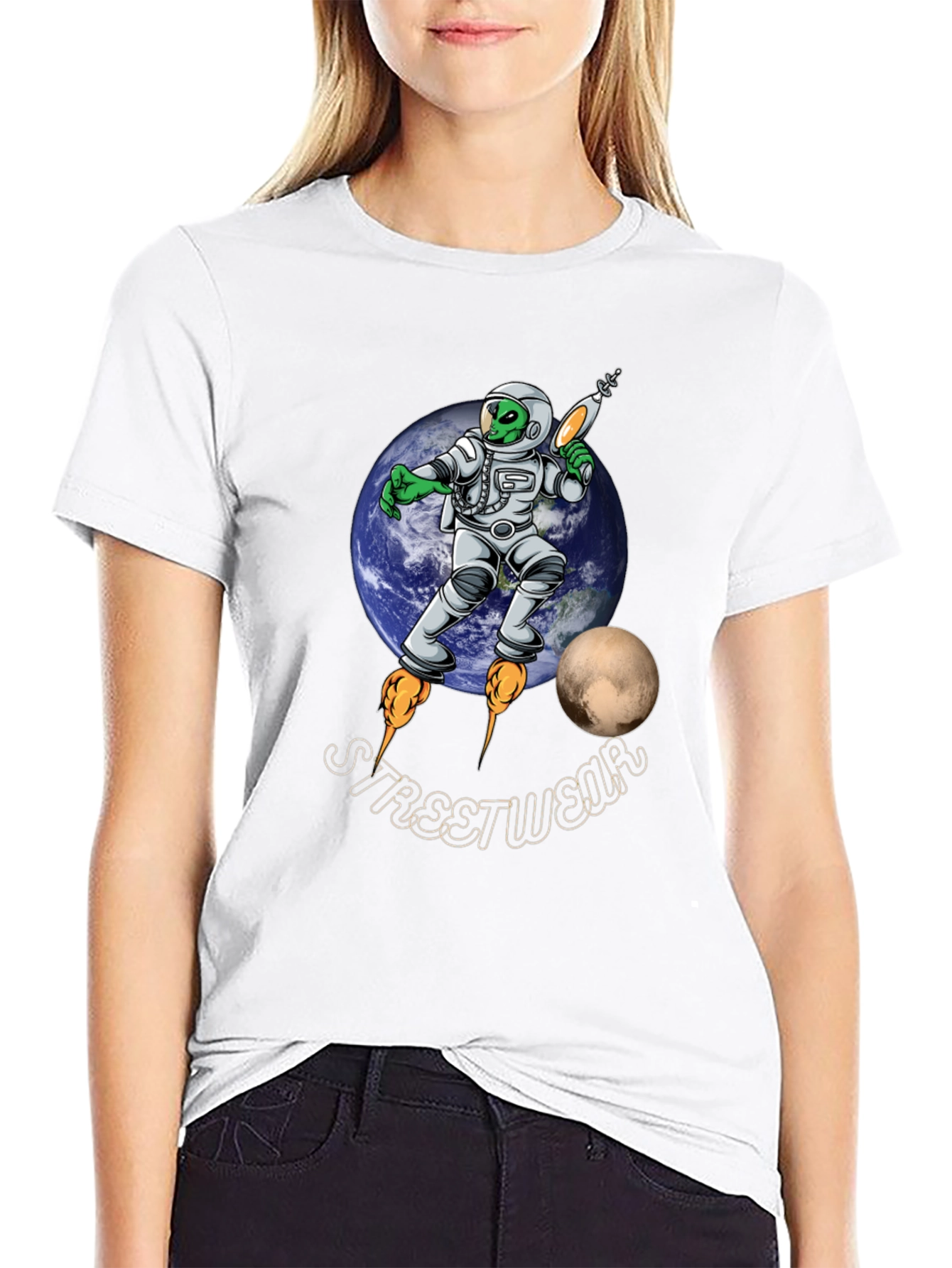 Alien Astronaut Streetwear T-Shirt