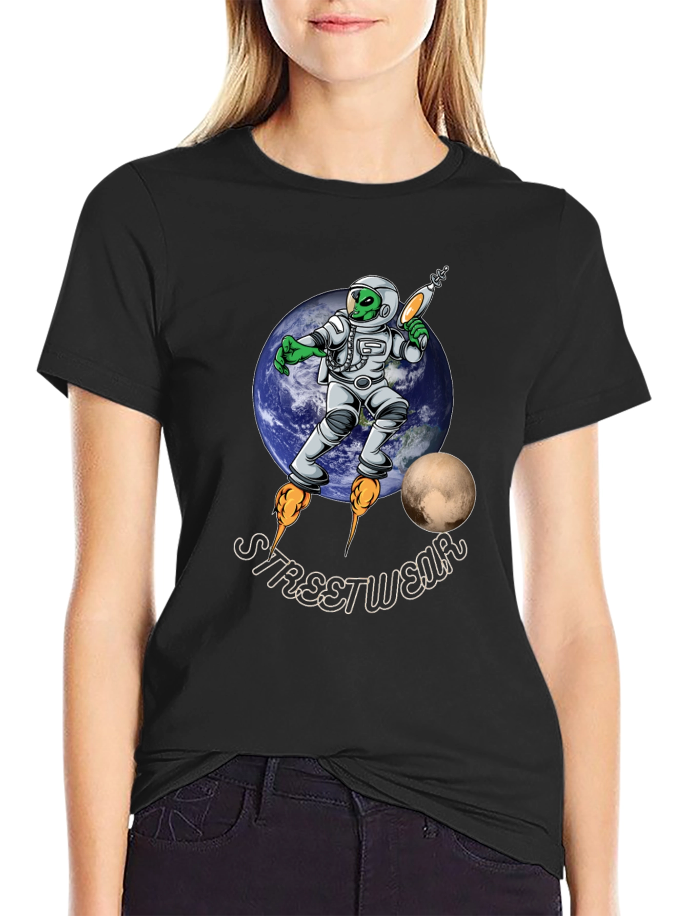Alien Astronaut Streetwear T-Shirt