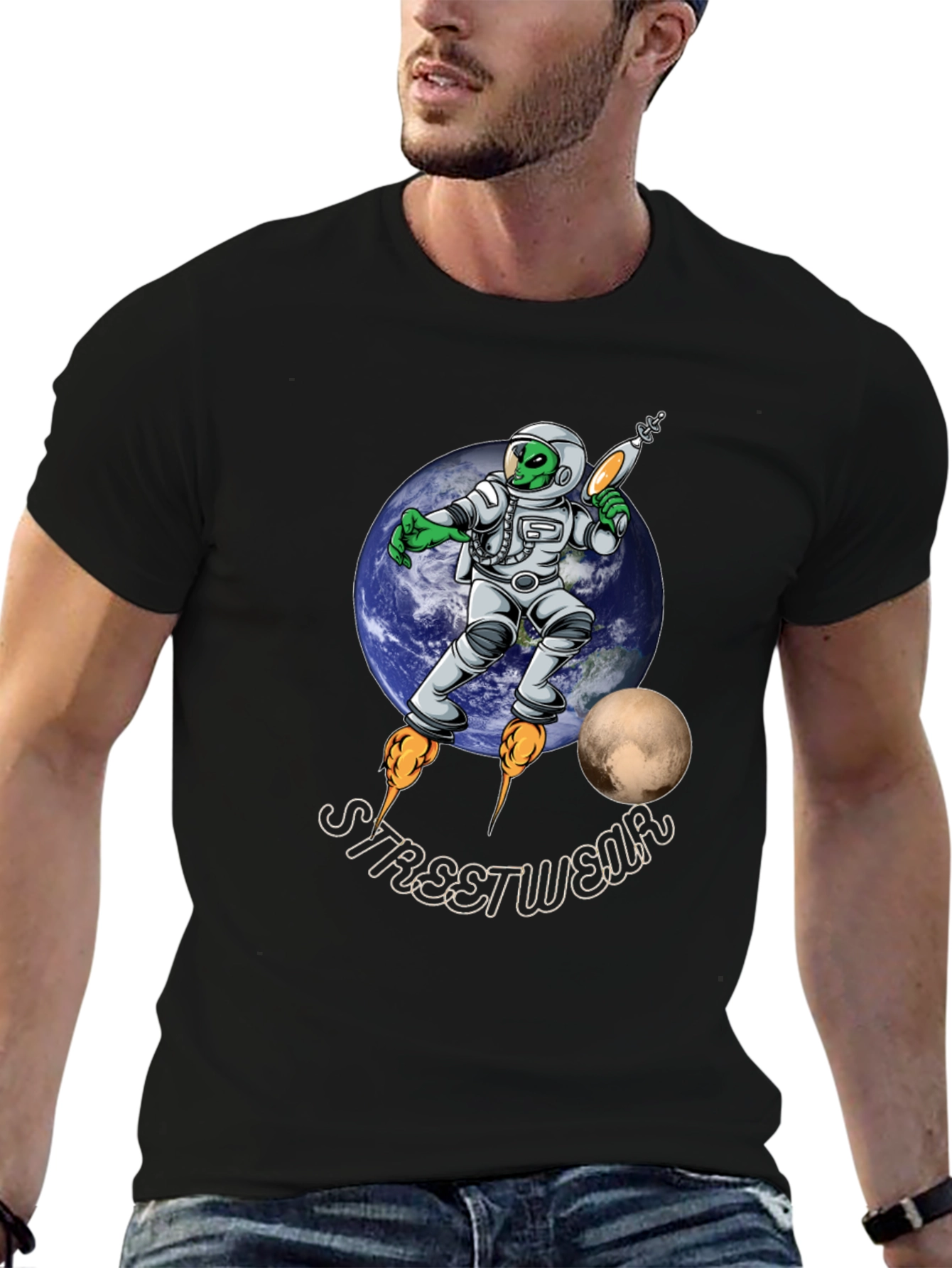 Alien Astronaut Streetwear T-Shirt