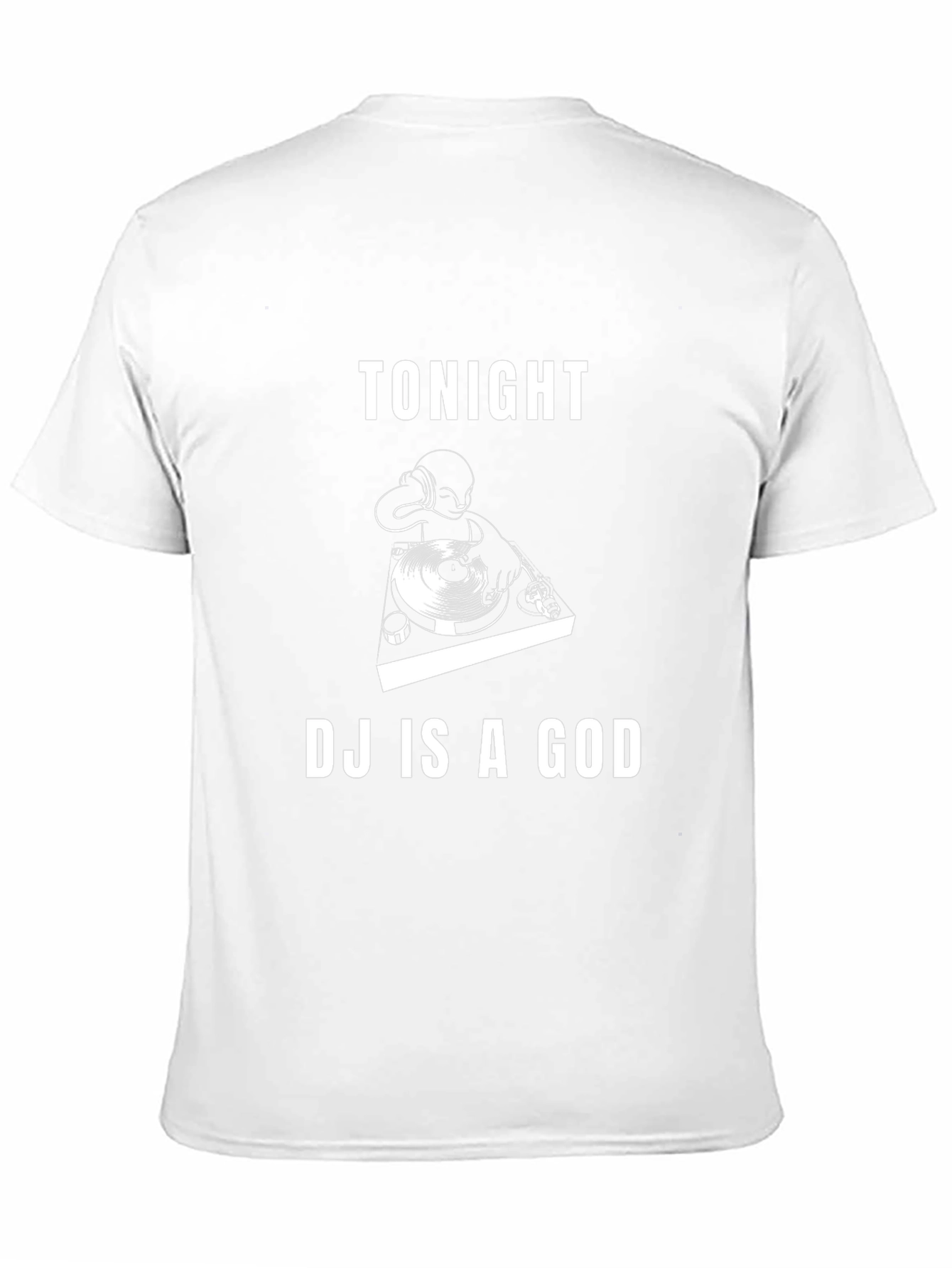 Tonight DJ Is A God Black Graphic Tee