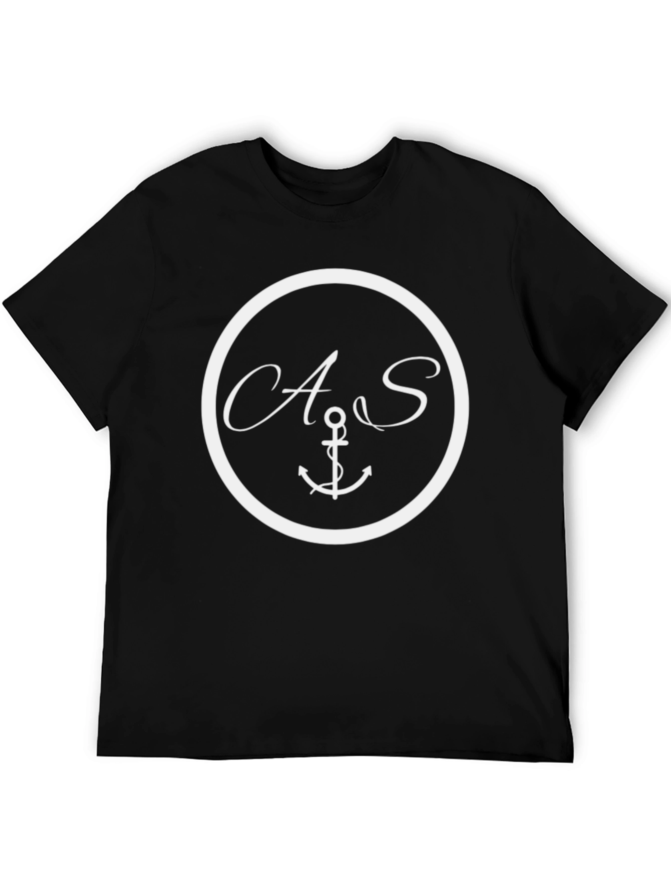 Nautical Anchor Initial T-Shirt