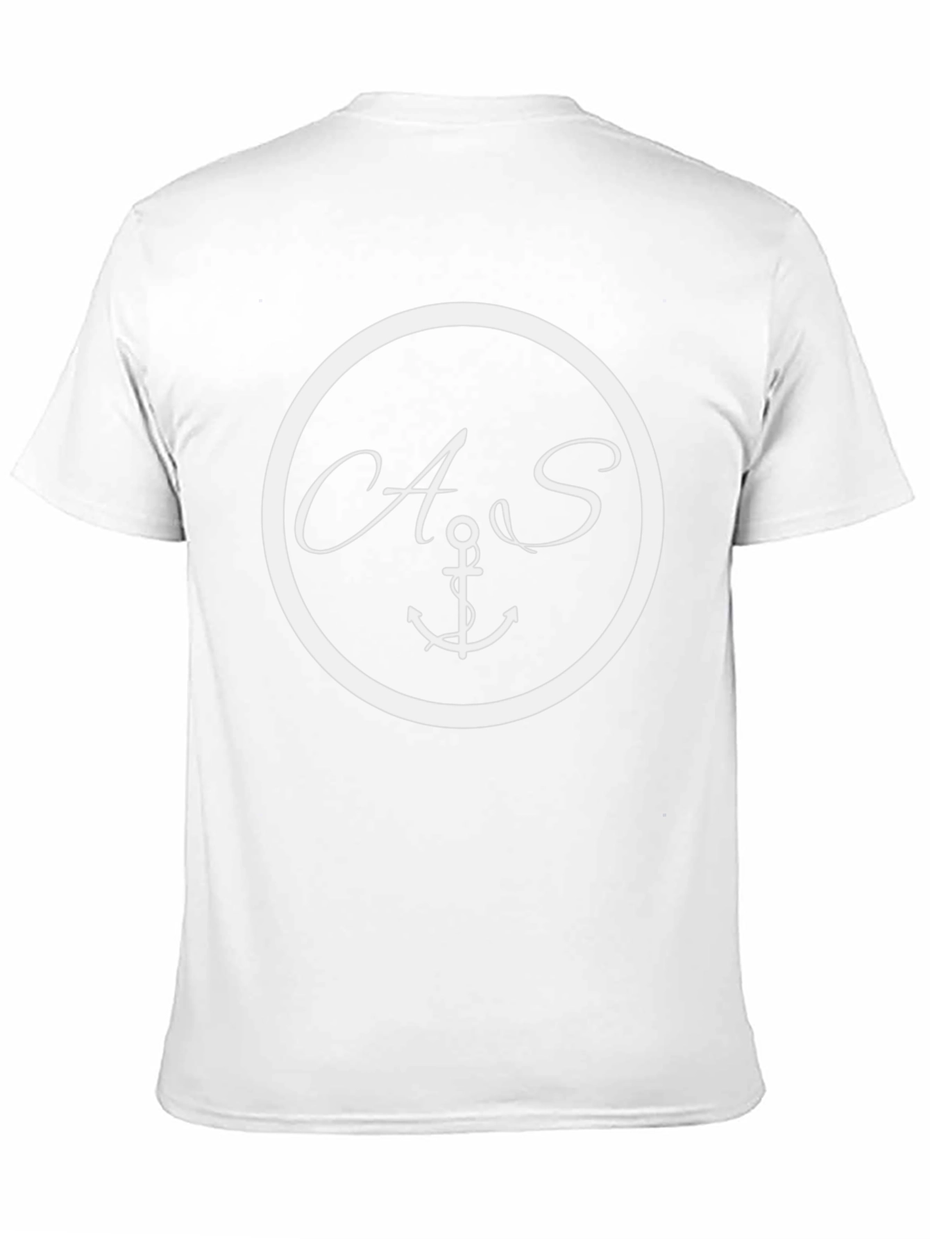 Nautical Anchor Initial T-Shirt