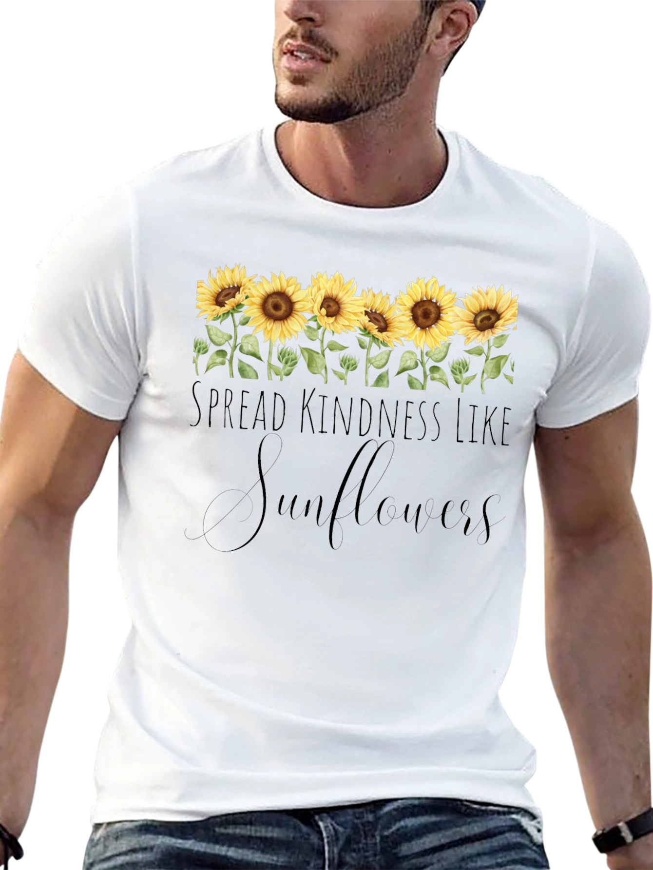 Spread Kindness Like Sunflowers Graphic Tee