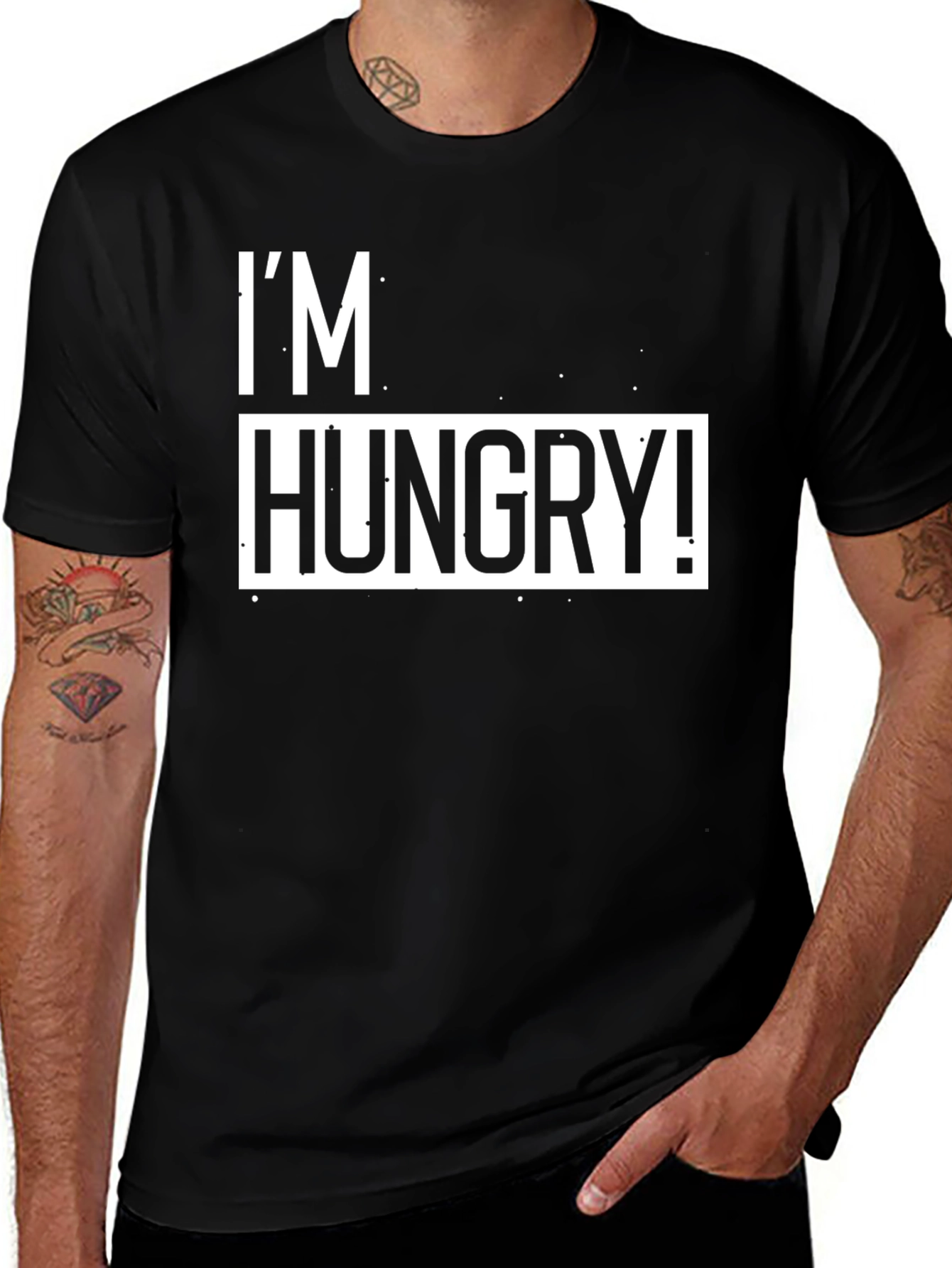 Im Hungry T-Shirt - Classic Black Tee