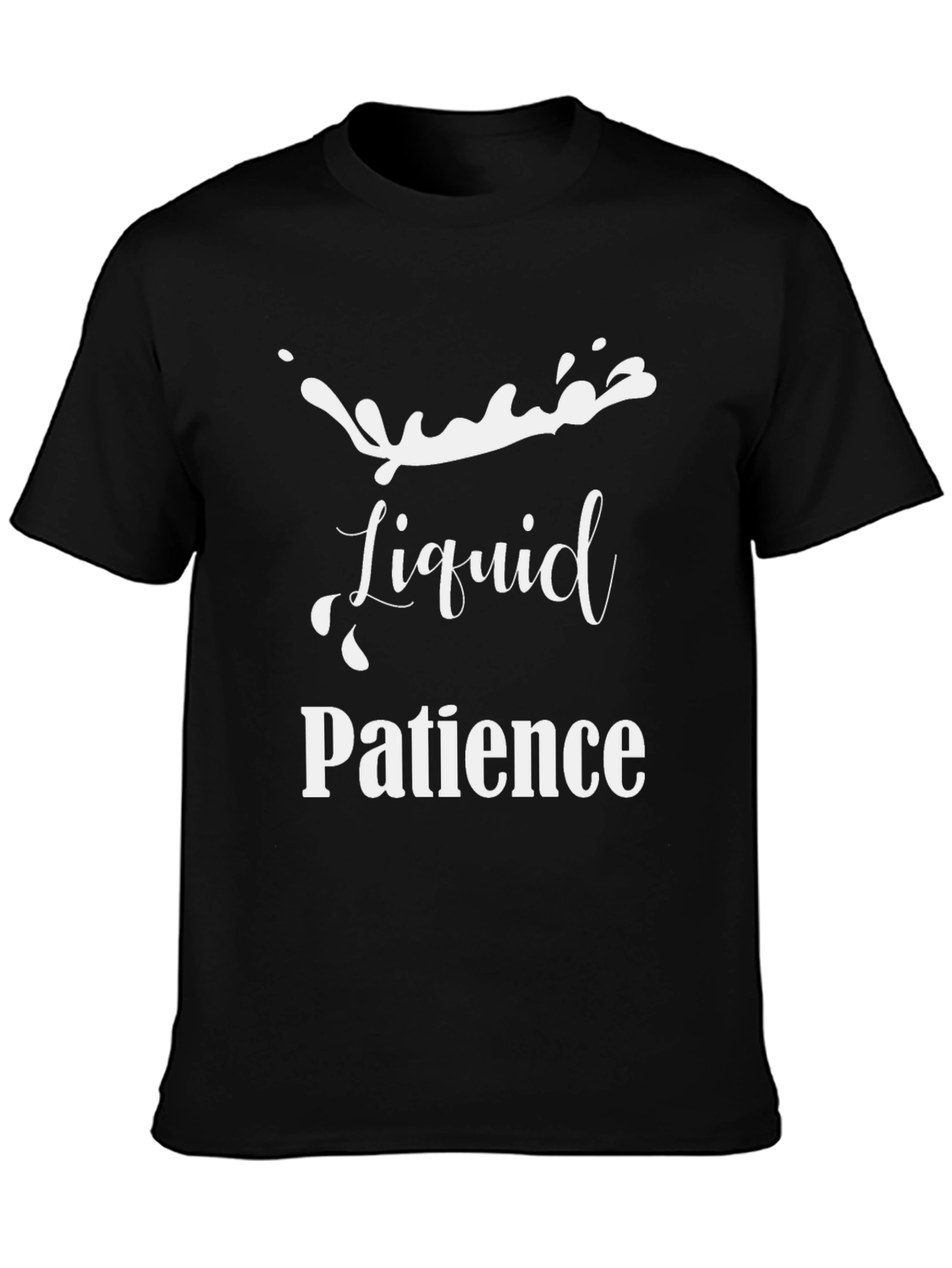 Liquid Patience Graphic T-Shirt - Black