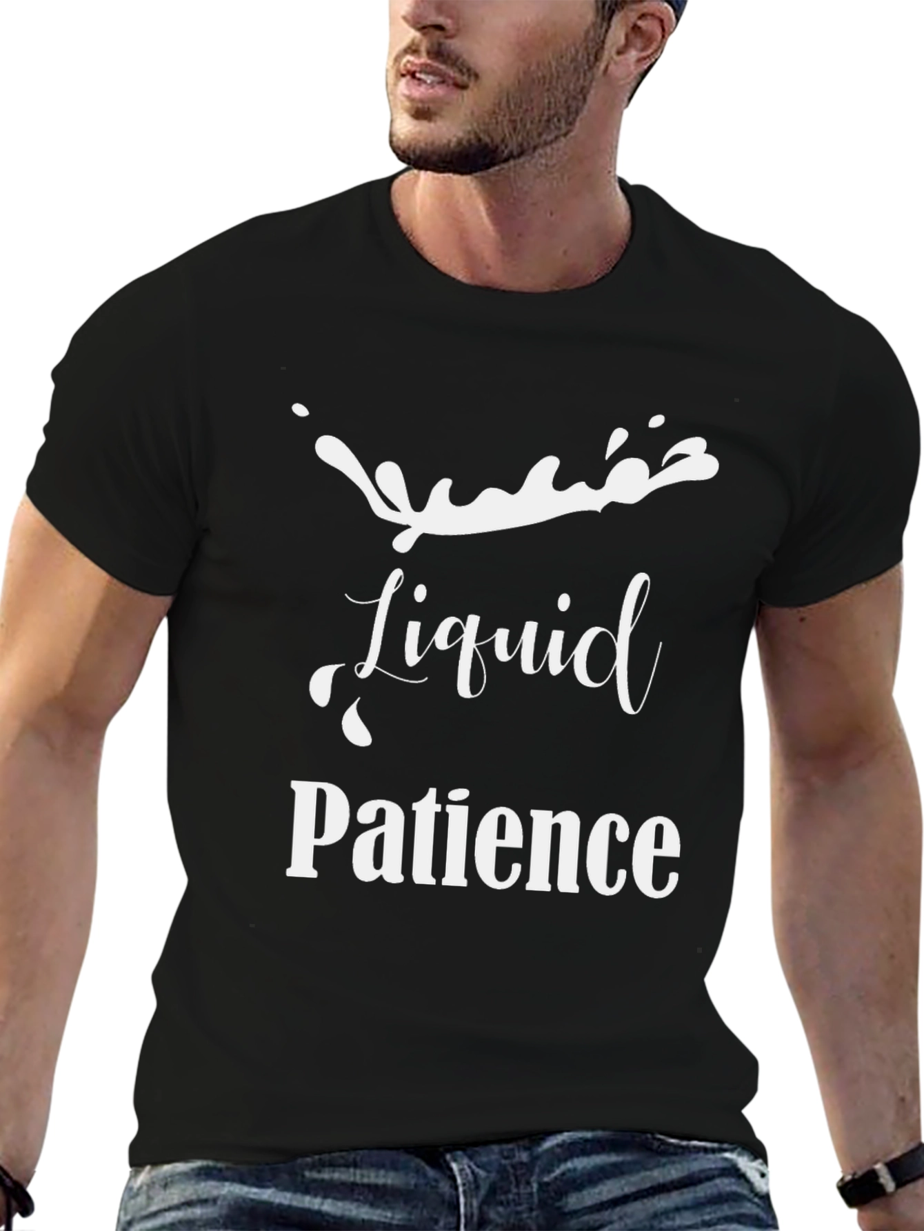 Liquid Patience Graphic T-Shirt - Black