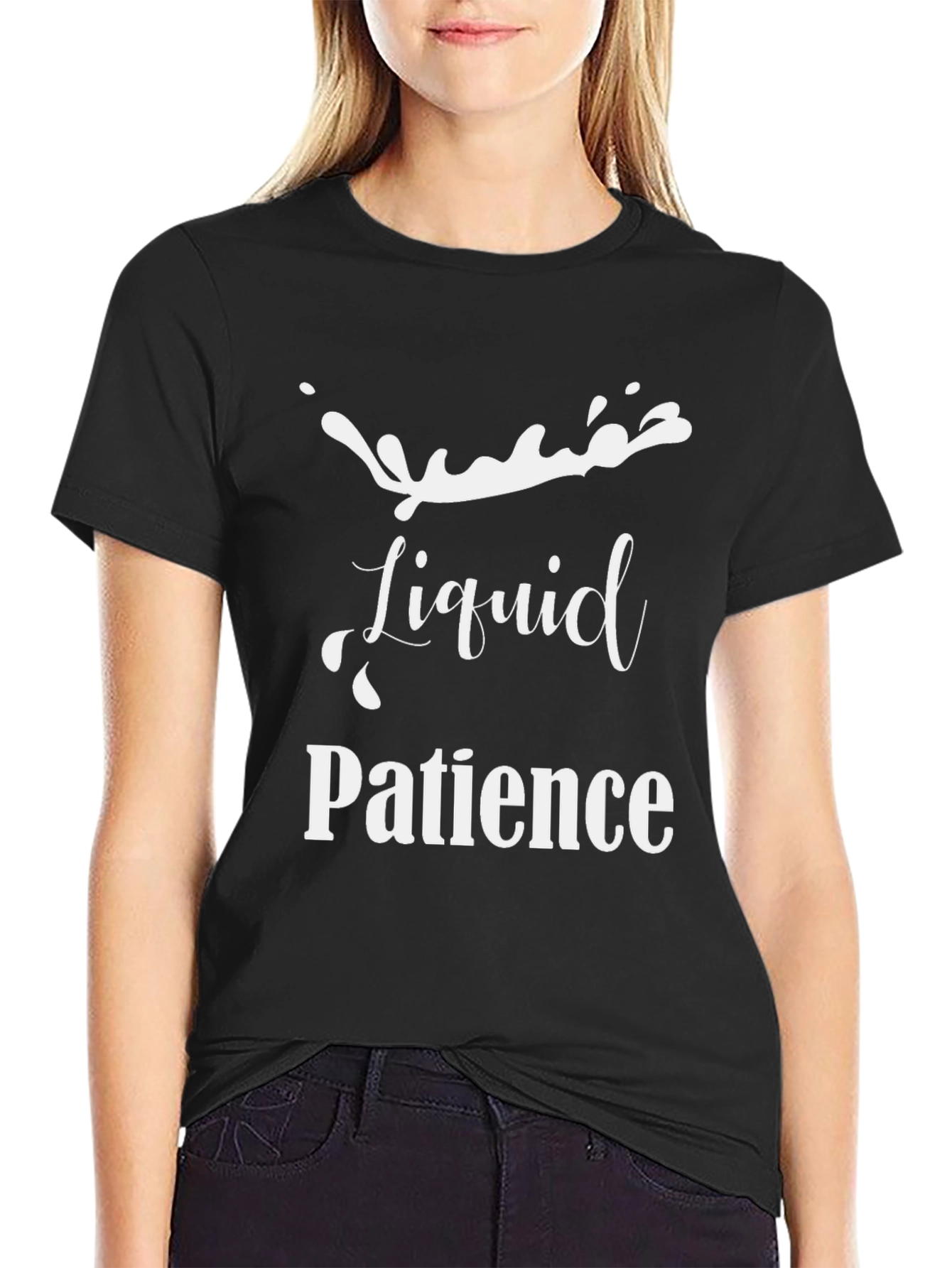 Liquid Patience Graphic T-Shirt - Black