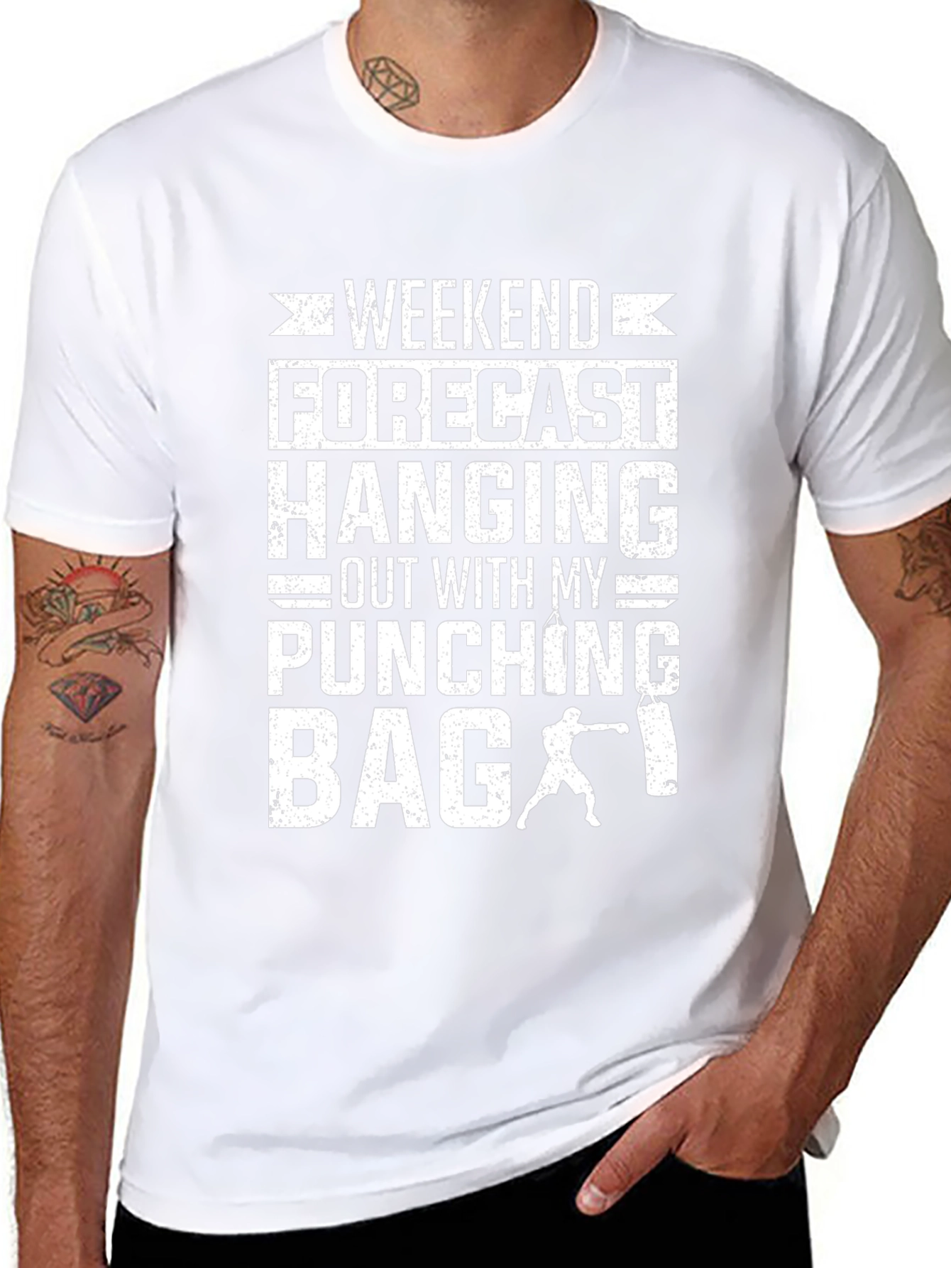 Weekend Forecast Punching Bag Graphic Tee