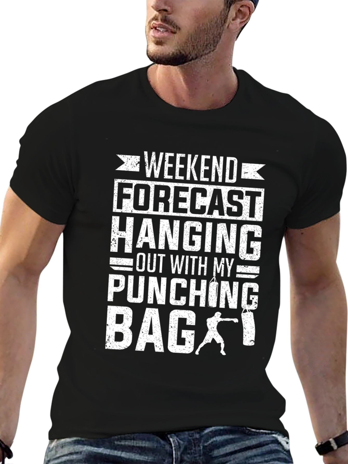 Weekend Forecast Punching Bag Graphic Tee