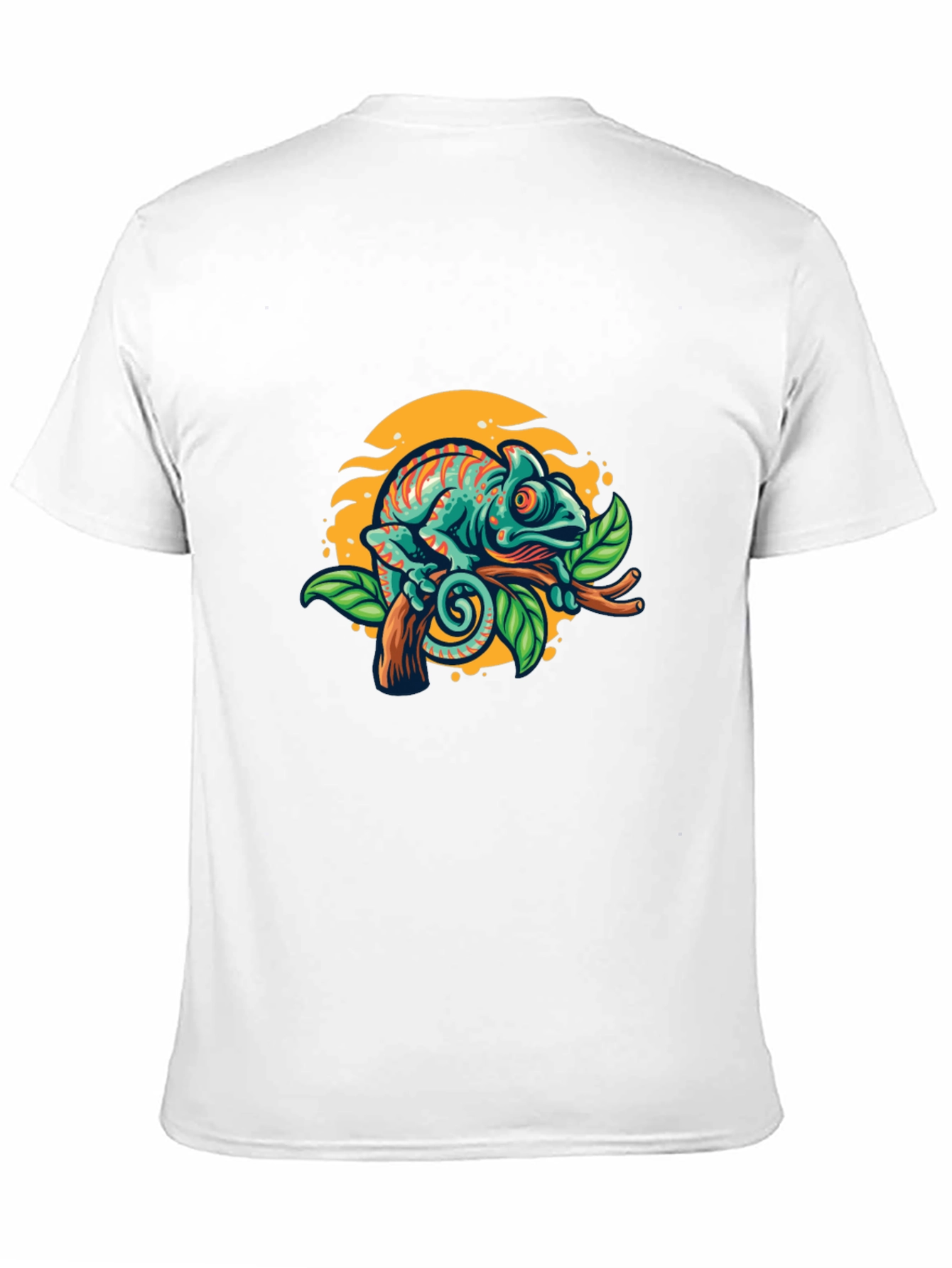 Chameleon Graphic T-Shirt - Vibrant Reptile Tee