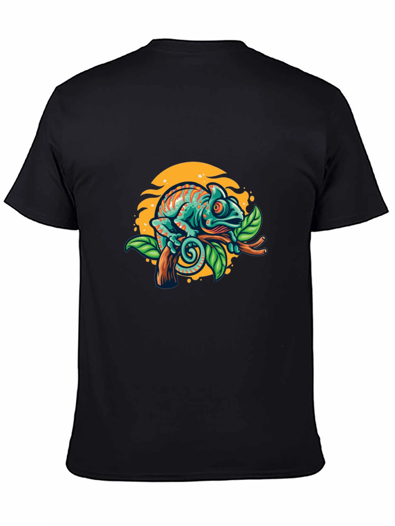 Chameleon Graphic T-Shirt - Vibrant Reptile Tee
