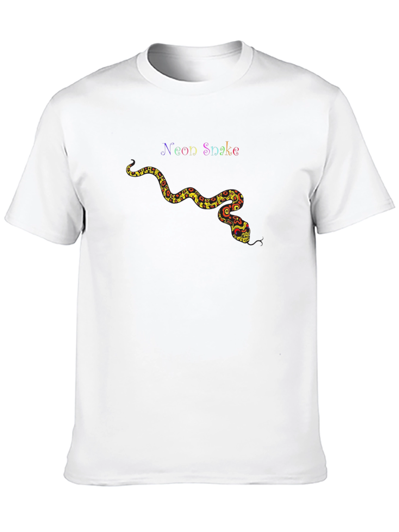 Neon Snake Graphic Tee - Unique Design