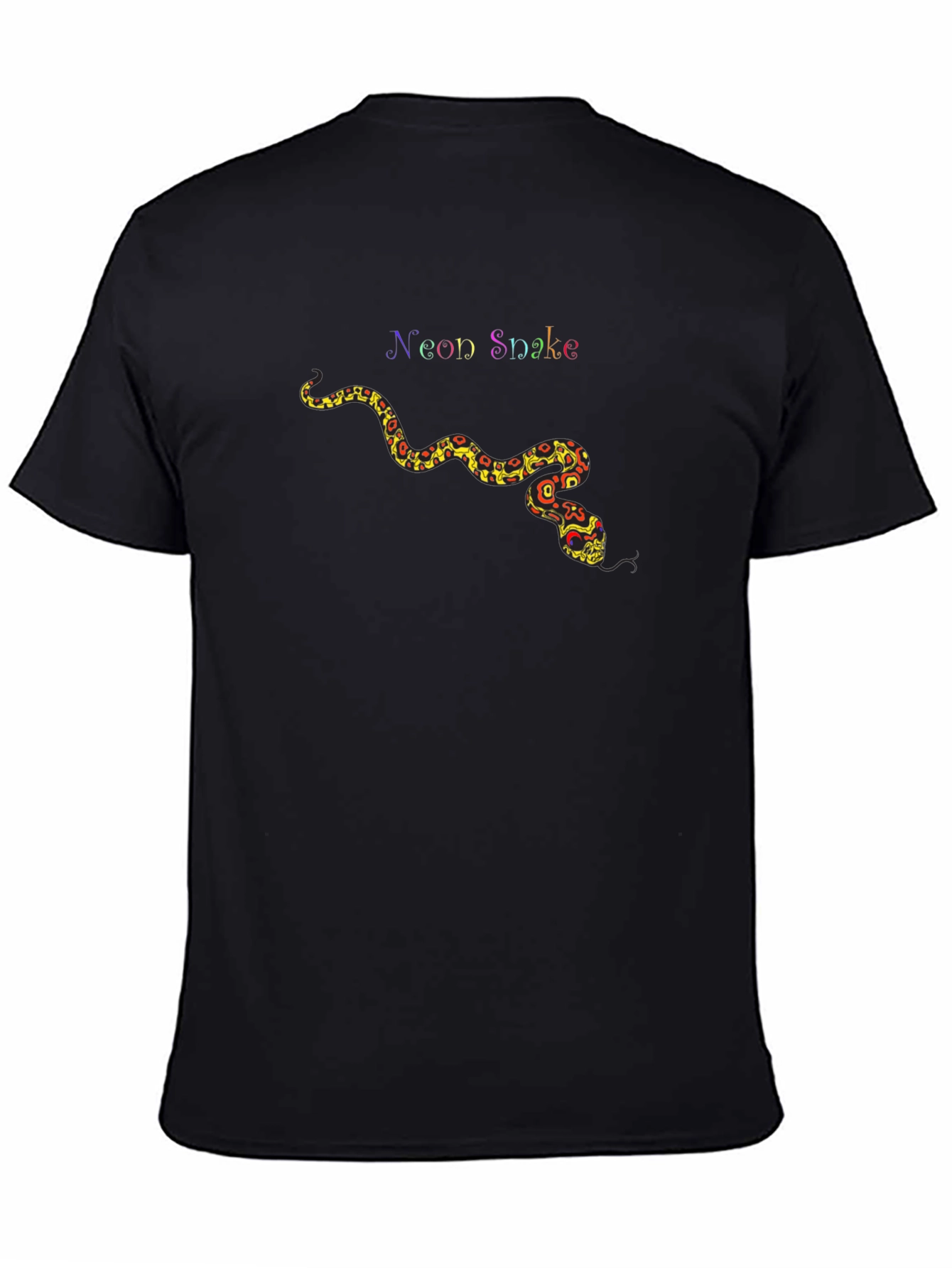 Neon Snake Graphic Tee - Unique Design