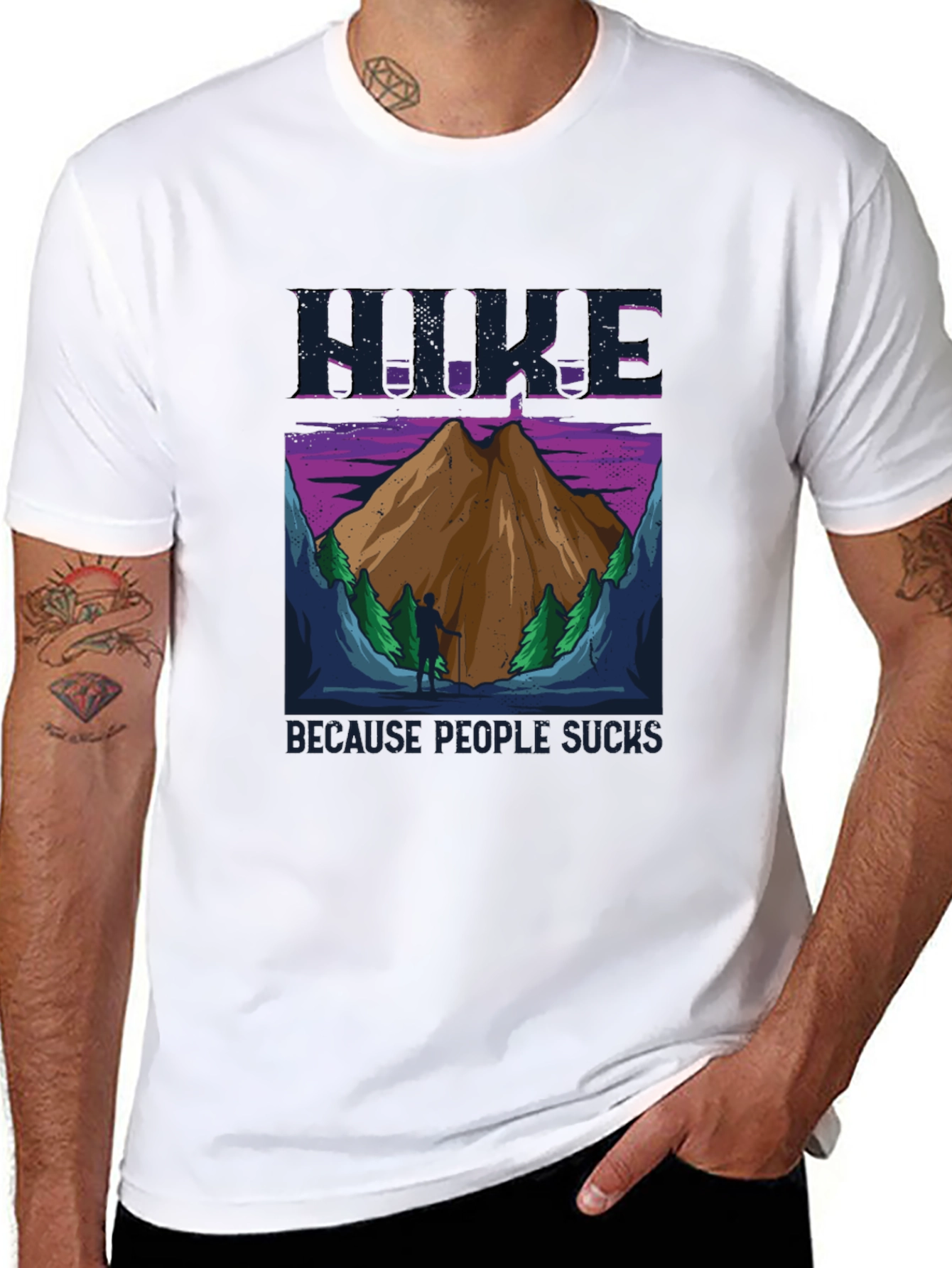 Hike Because People Suck T-Shirt