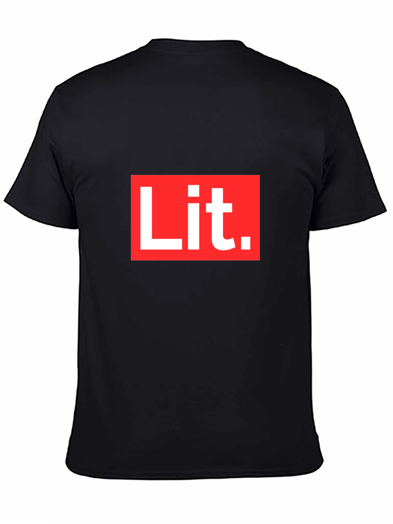 Lit T-Shirt - Bold Red & White Graphic Tee