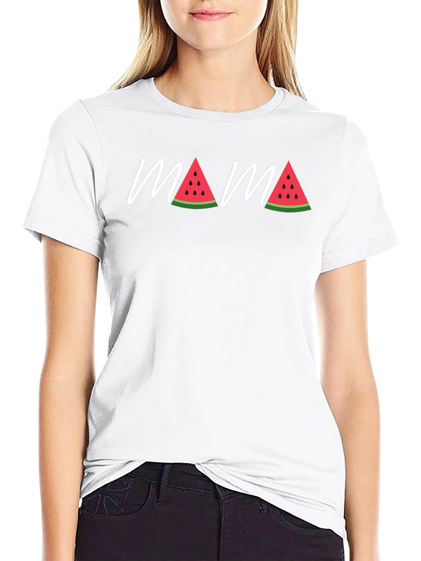 Mama Watermelon Graphic T-Shirt