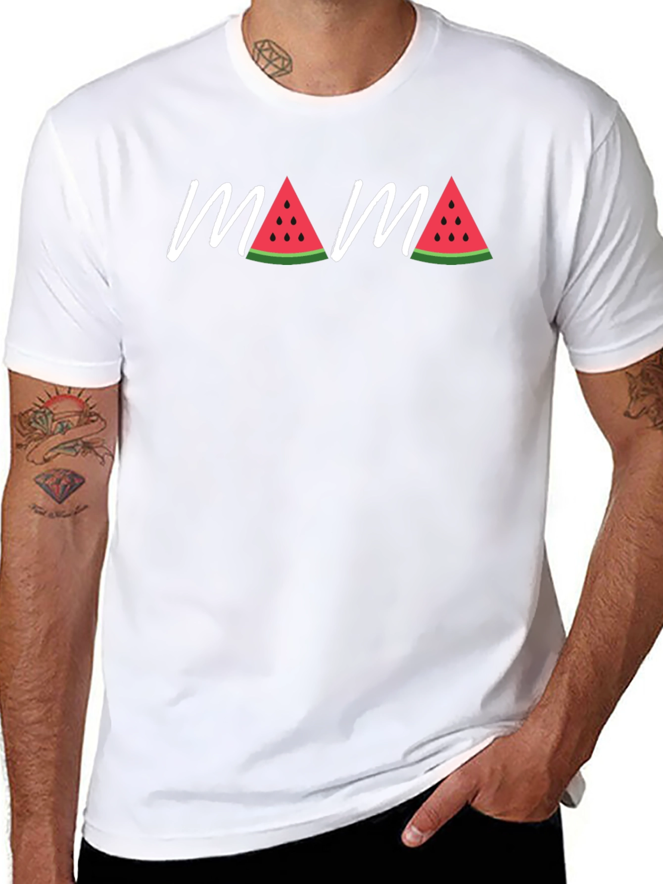Mama Watermelon Graphic T-Shirt