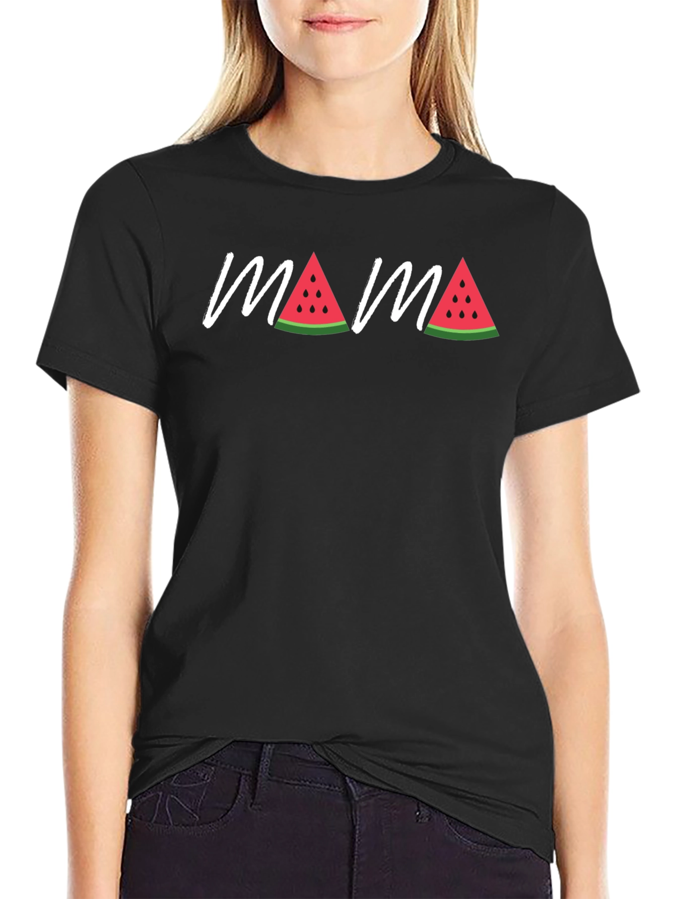 Mama Watermelon Graphic T-Shirt
