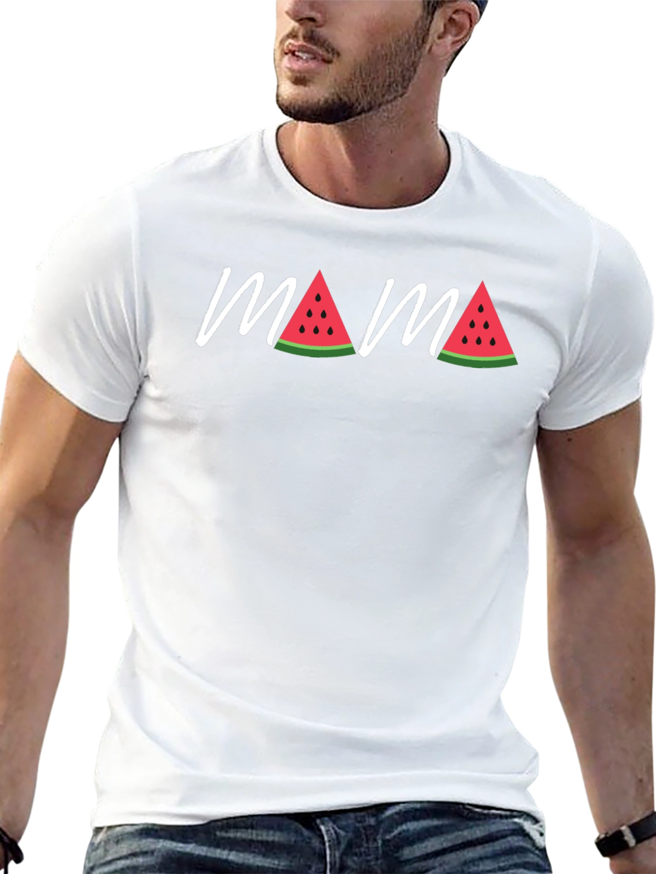 Mama Watermelon Graphic T-Shirt