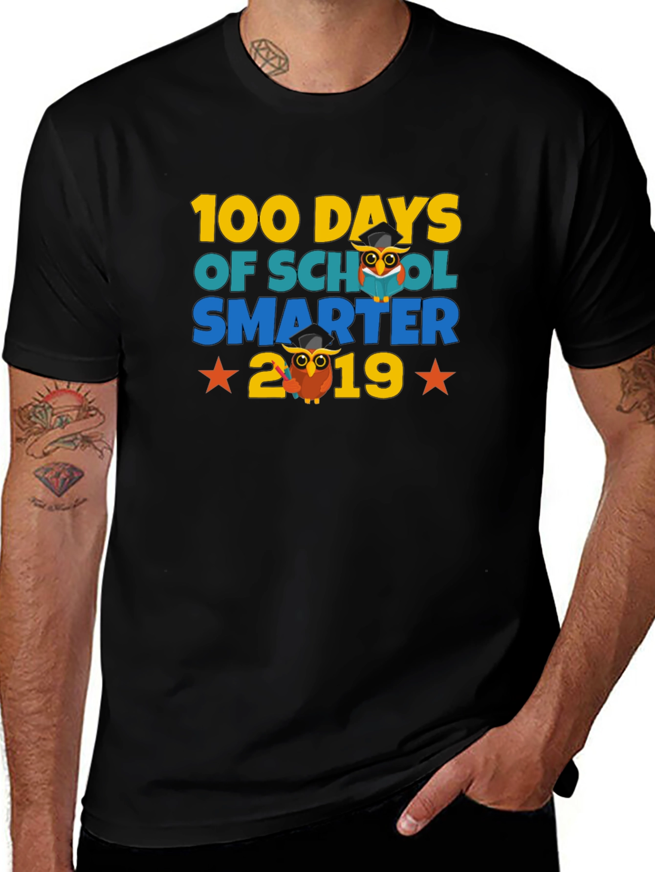 100 Days of School Smarter Owl T-Shirt
