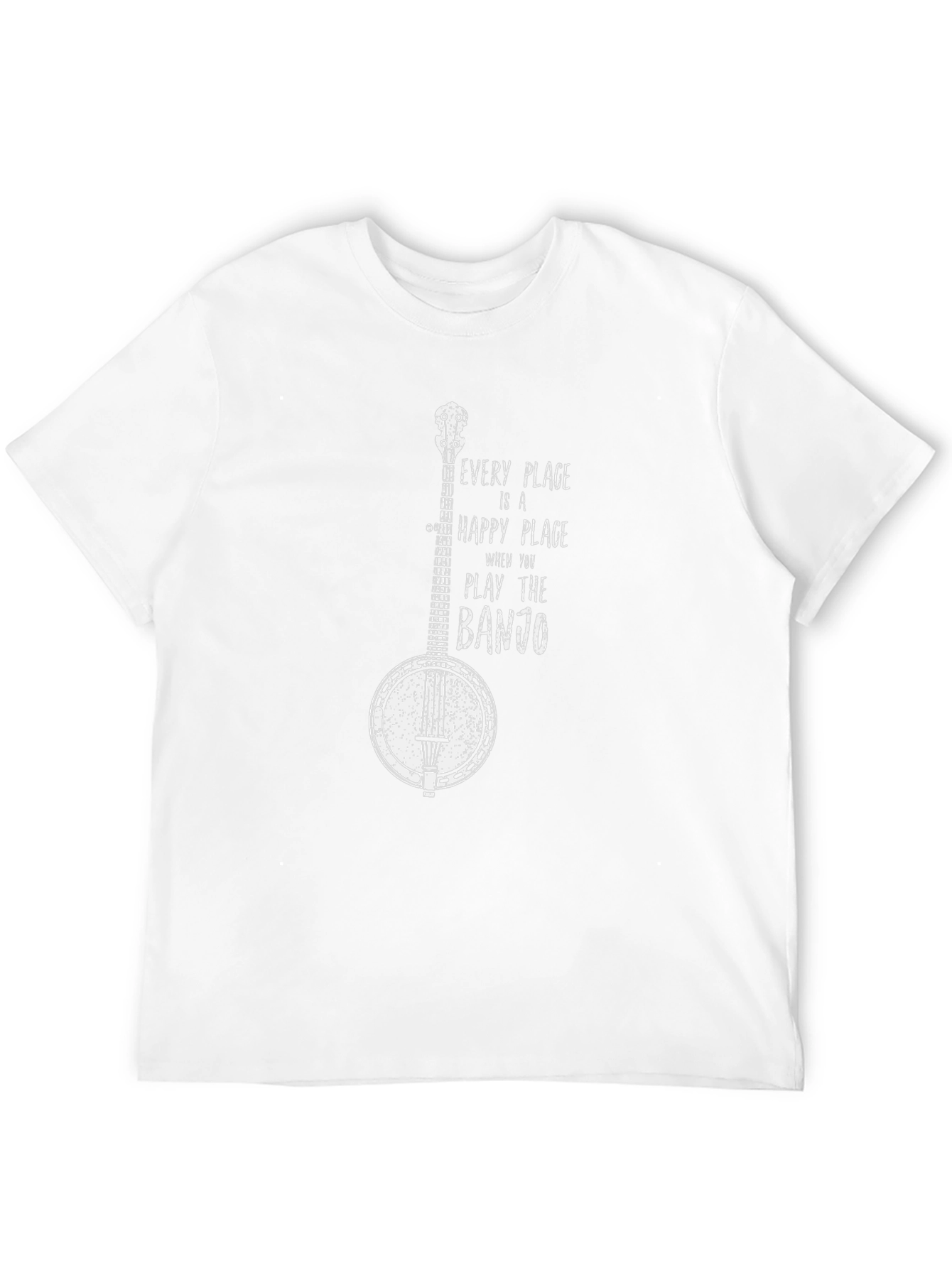 Banjo Graphic T-Shirt - Happy Place Music Tee