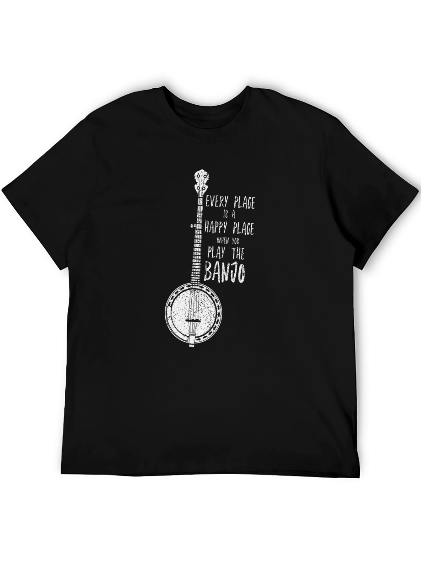 Banjo Graphic T-Shirt - Happy Place Music Tee