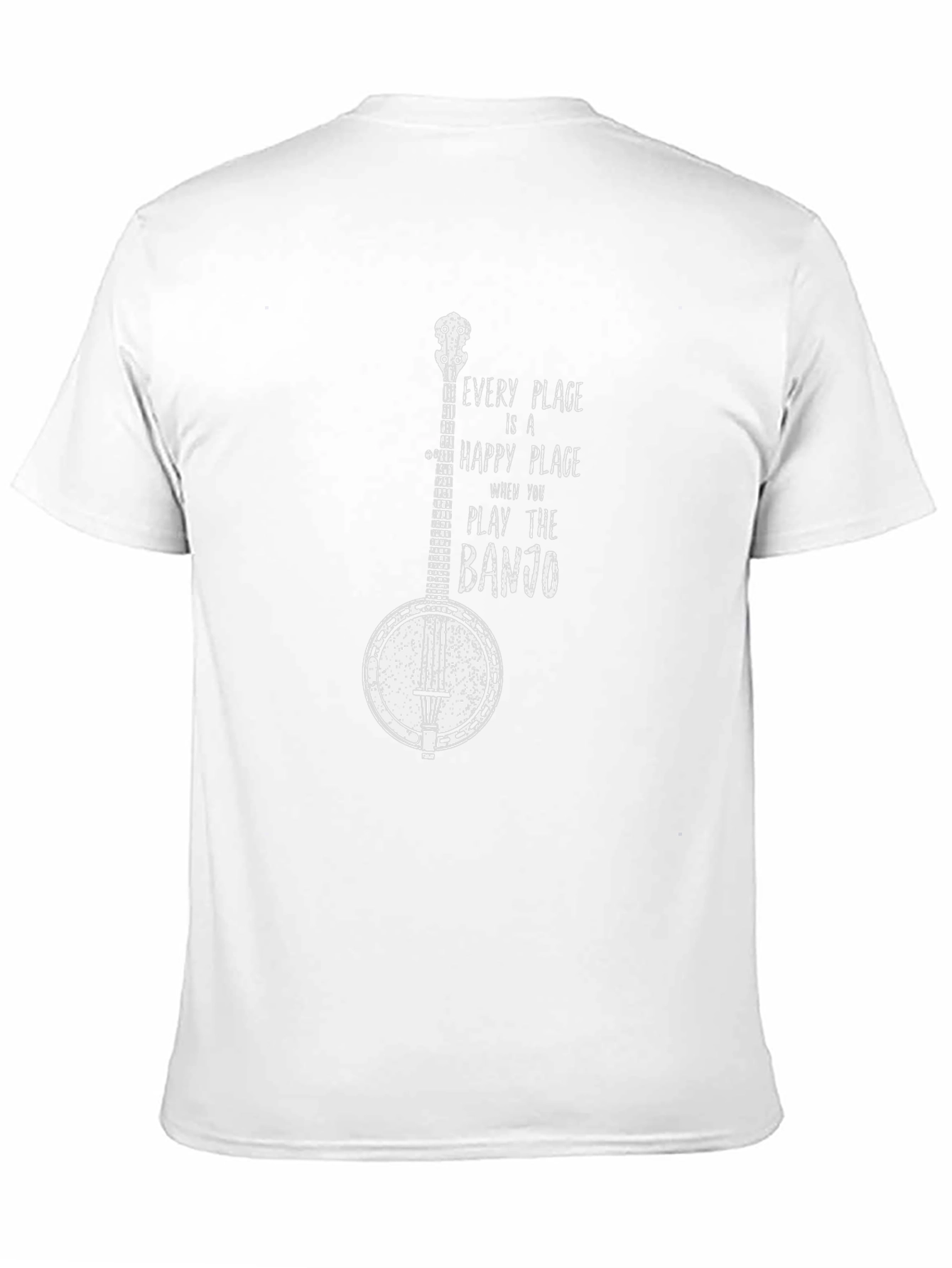 Banjo Graphic T-Shirt - Happy Place Music Tee