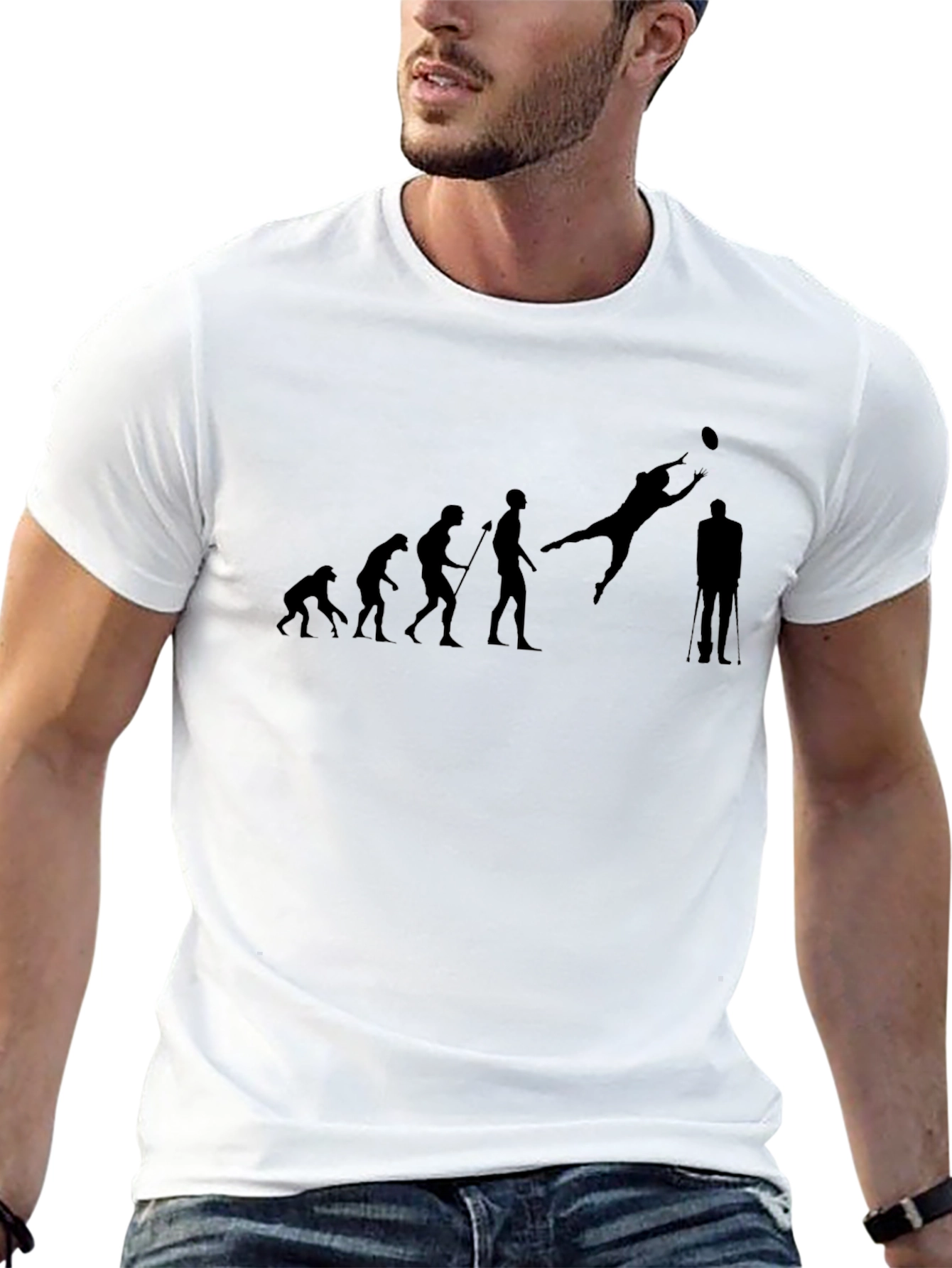 Evolution of a Football Fan T-Shirt