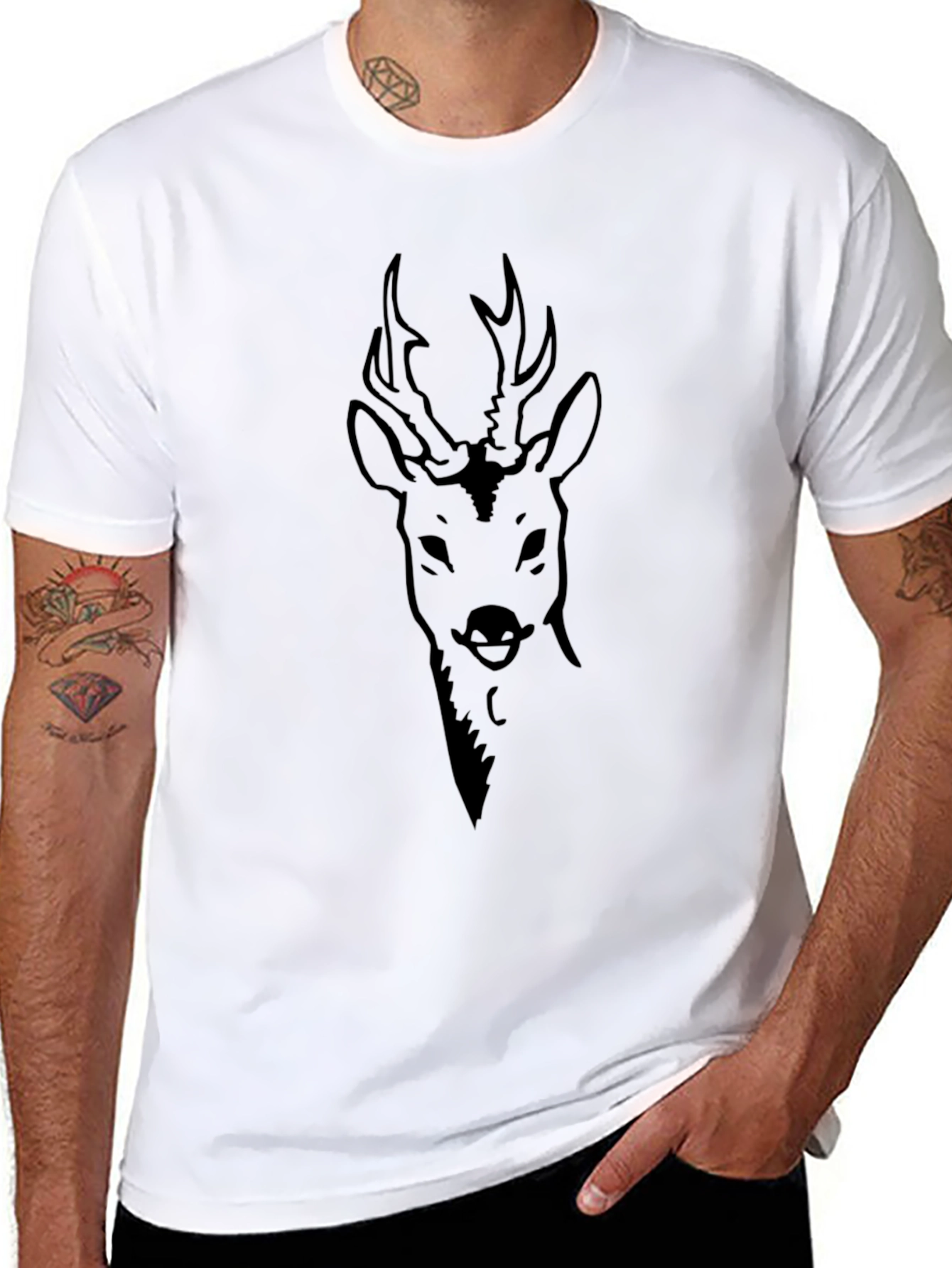 Buck Graphic Tee - Mens Black T-Shirt