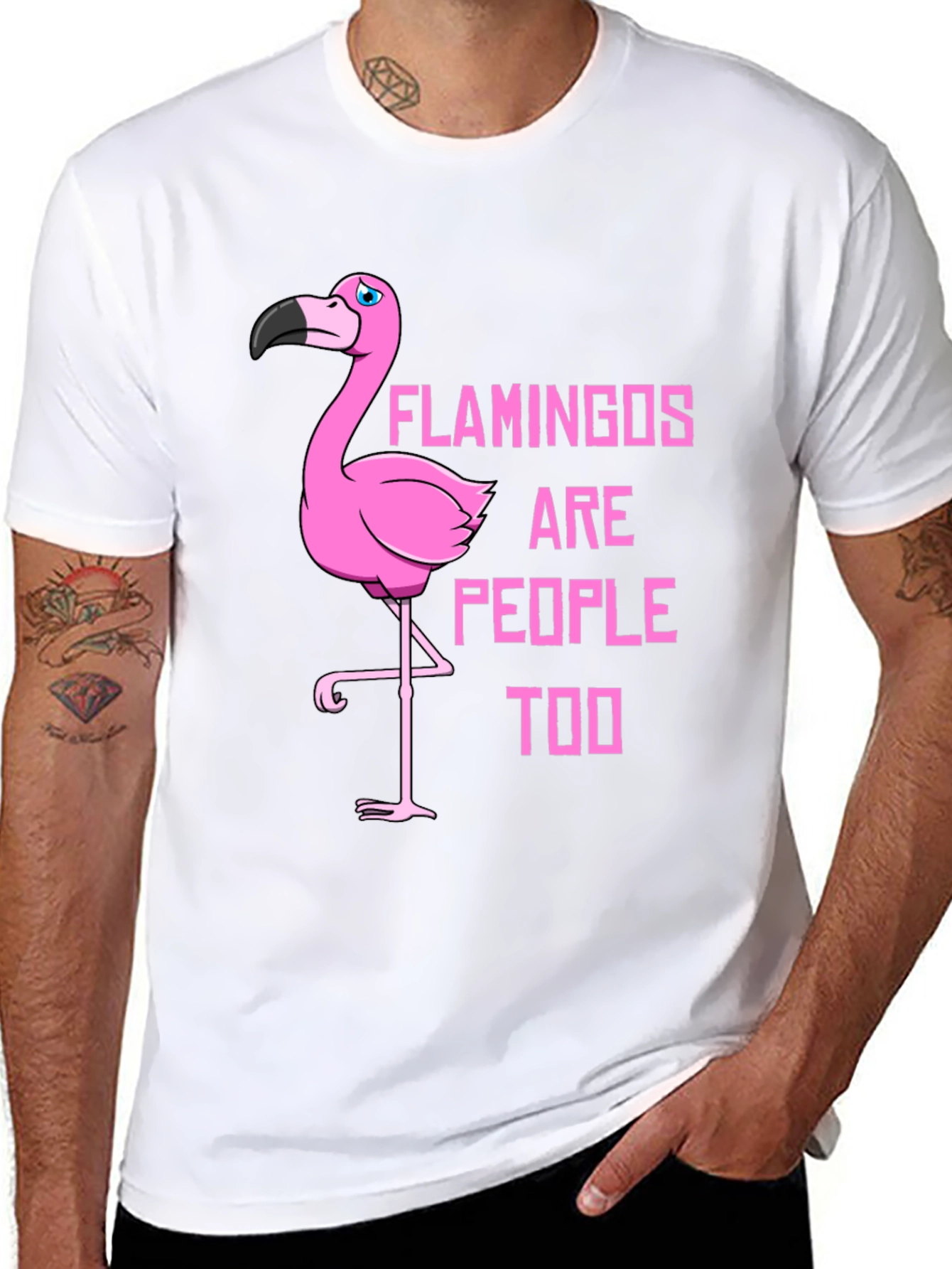 Flamingo People T-Shirt - Unique Graphic Tee