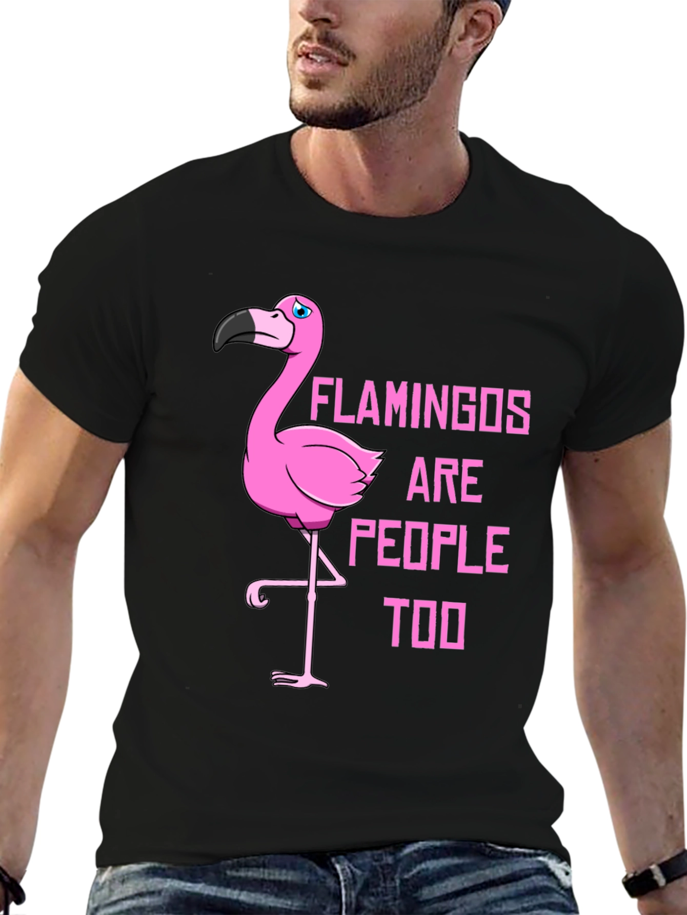 Flamingo People T-Shirt - Unique Graphic Tee