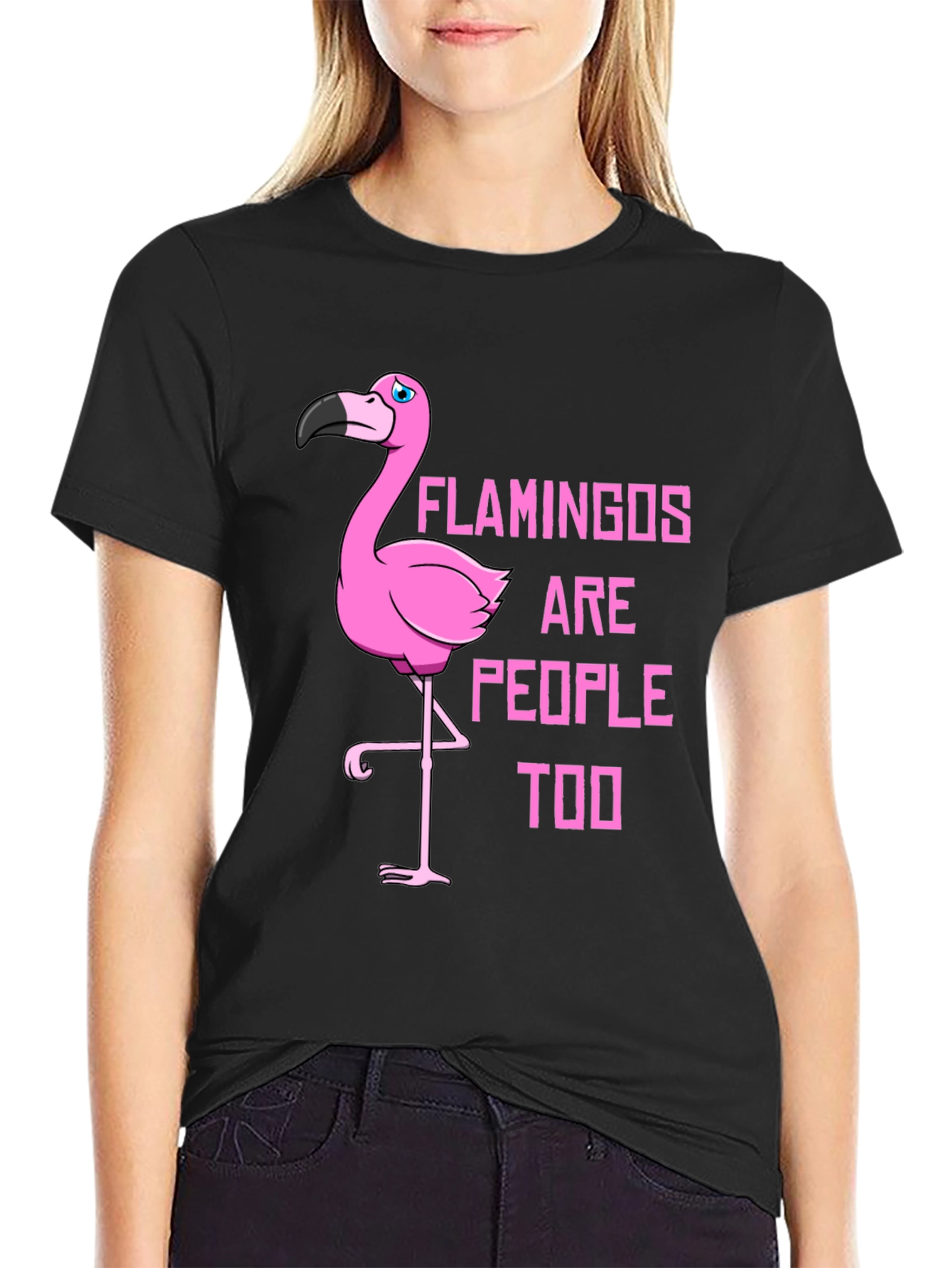 Flamingo People T-Shirt - Unique Graphic Tee