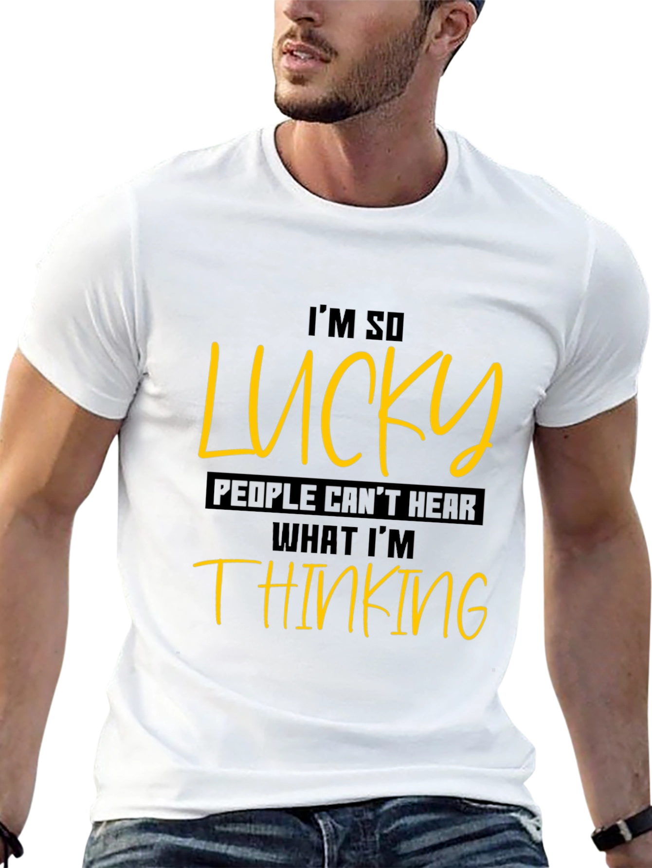 Lucky Statement Graphic Tee