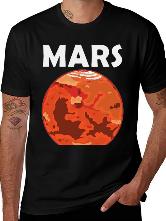 Mars Graphic Tee - Space Exploration T-Shirt
